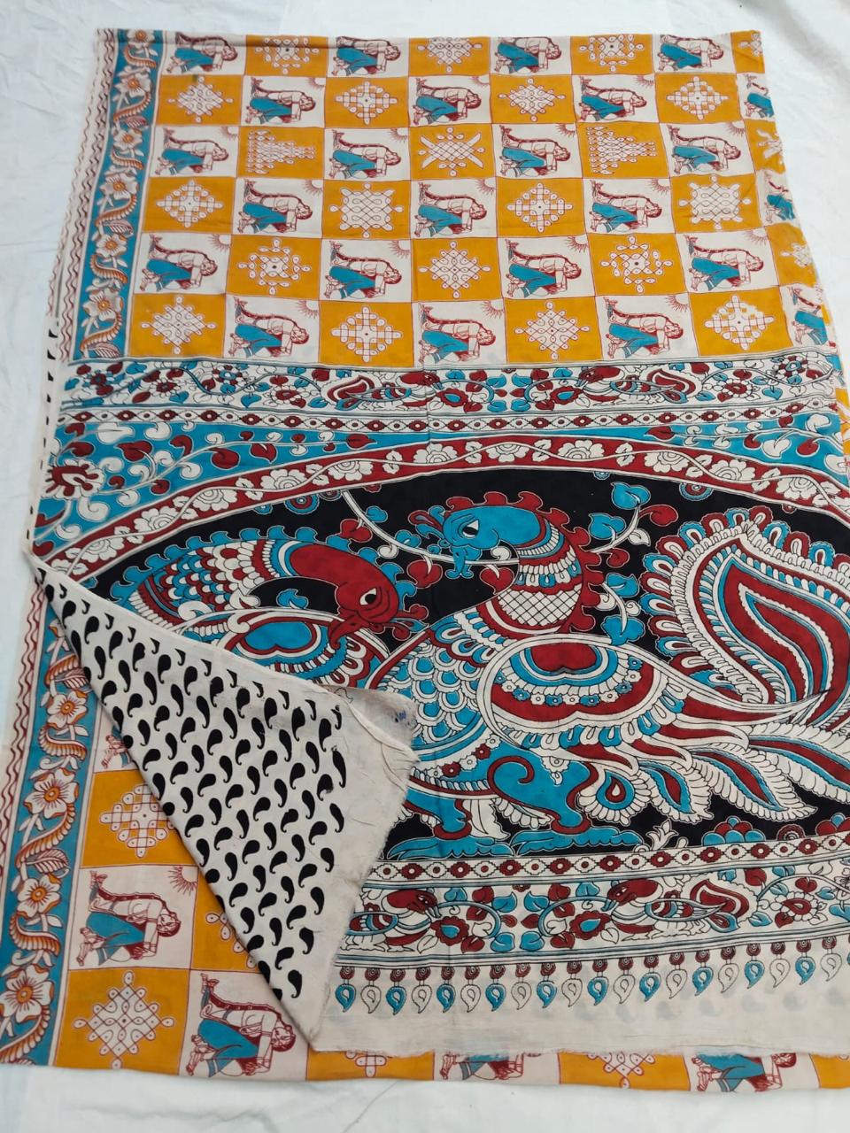 Pen Kalamkari saree | KALSISA0912