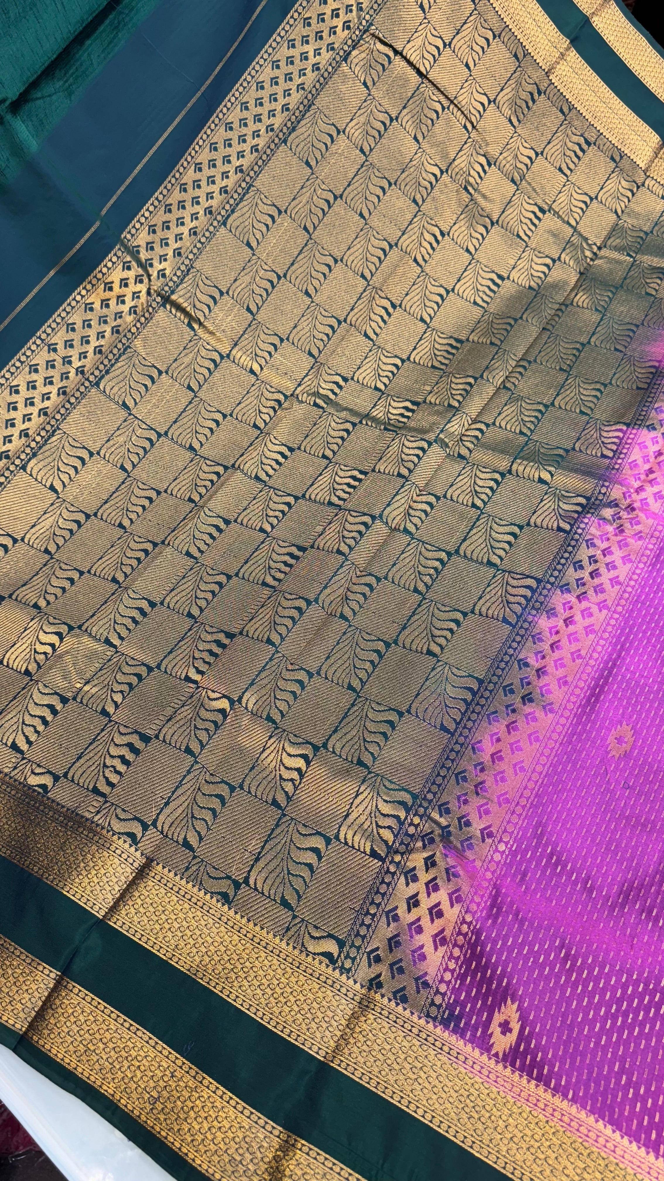 Kanchi Soft silk Rettapetta Border saree | KASORE2011