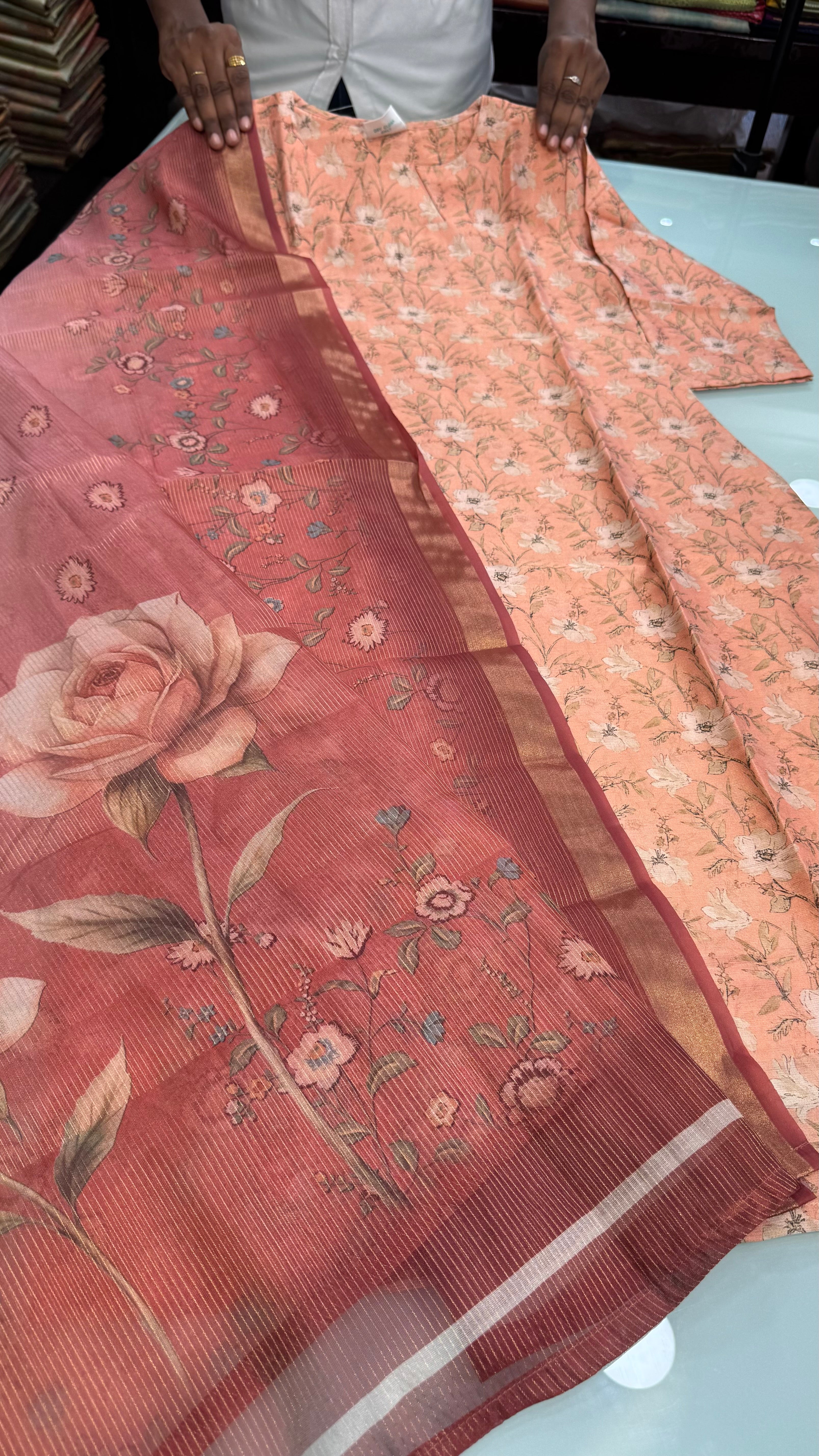 Premium Chanderi Kurti suits | PRBKU2911