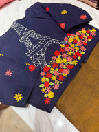 Saree & Blouse combo | COT0426COM