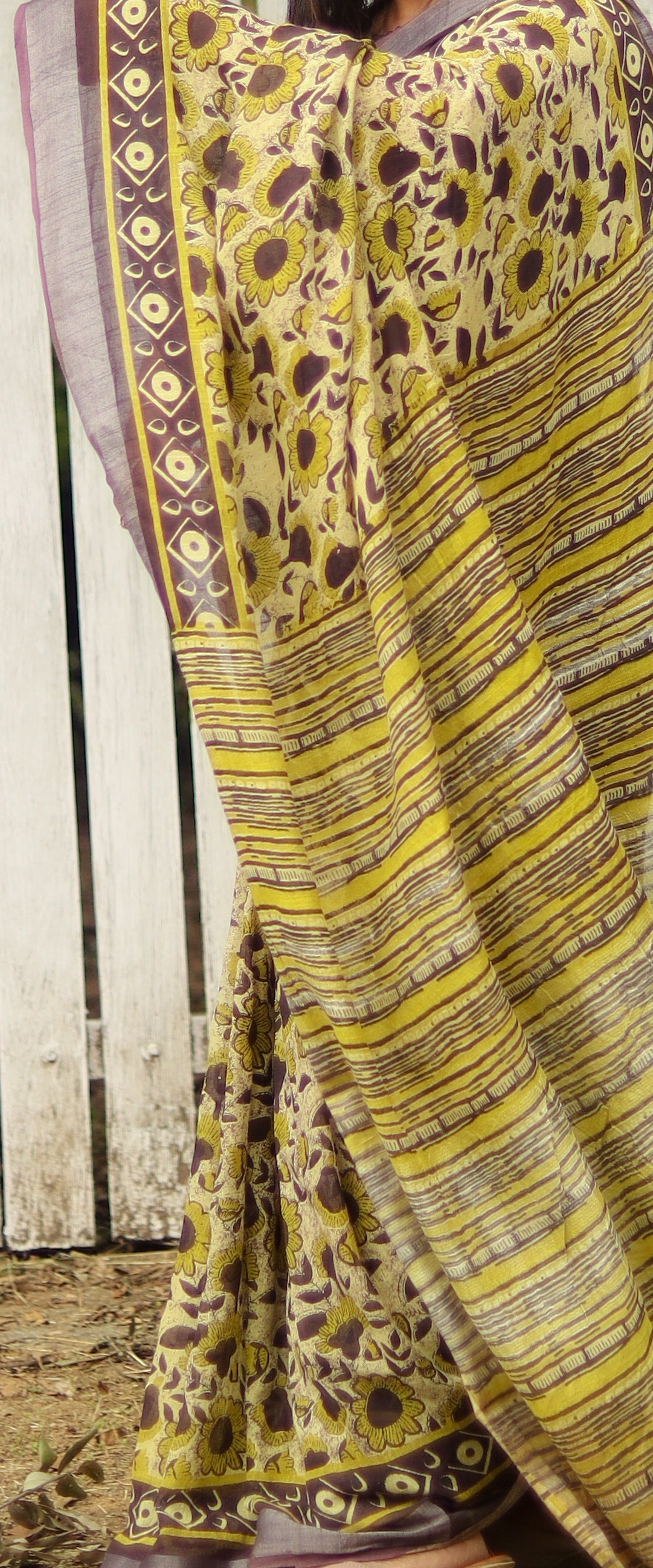 Organic Linen sarees | LICOSA2811