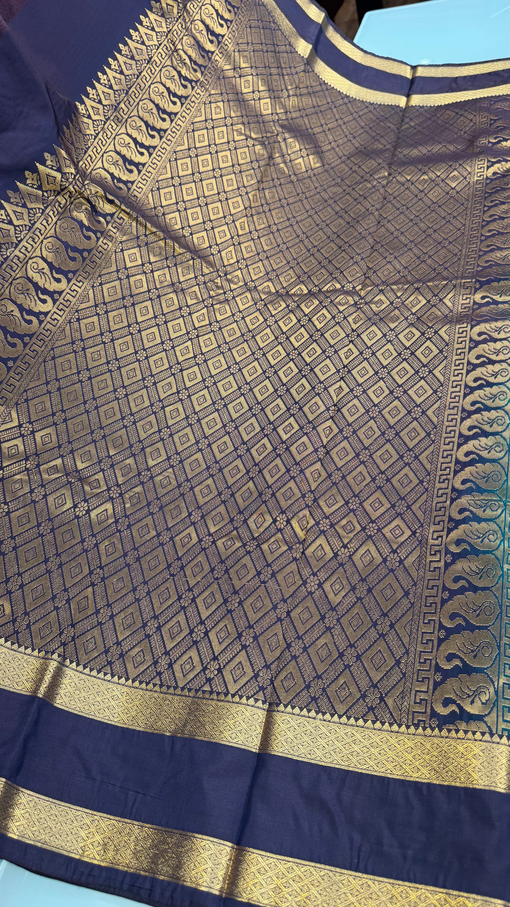 Kanchi Soft silk Rettapetta Border saree | KASORE2011