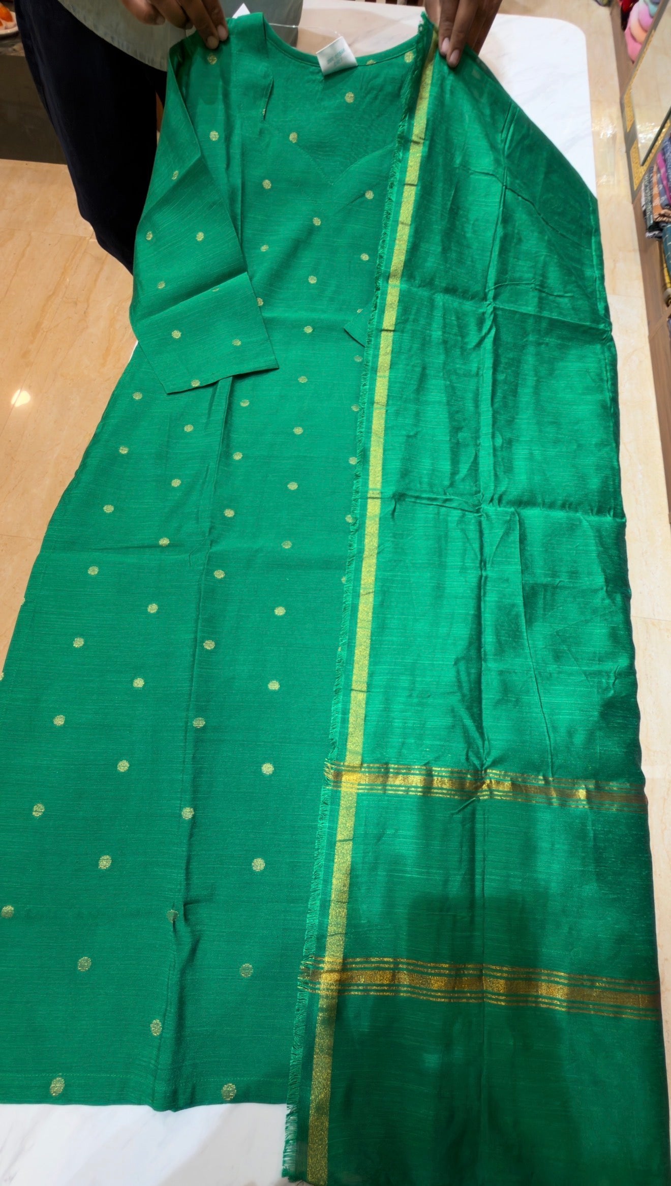 RAWSKU0426|Raw Silk Kurti Set