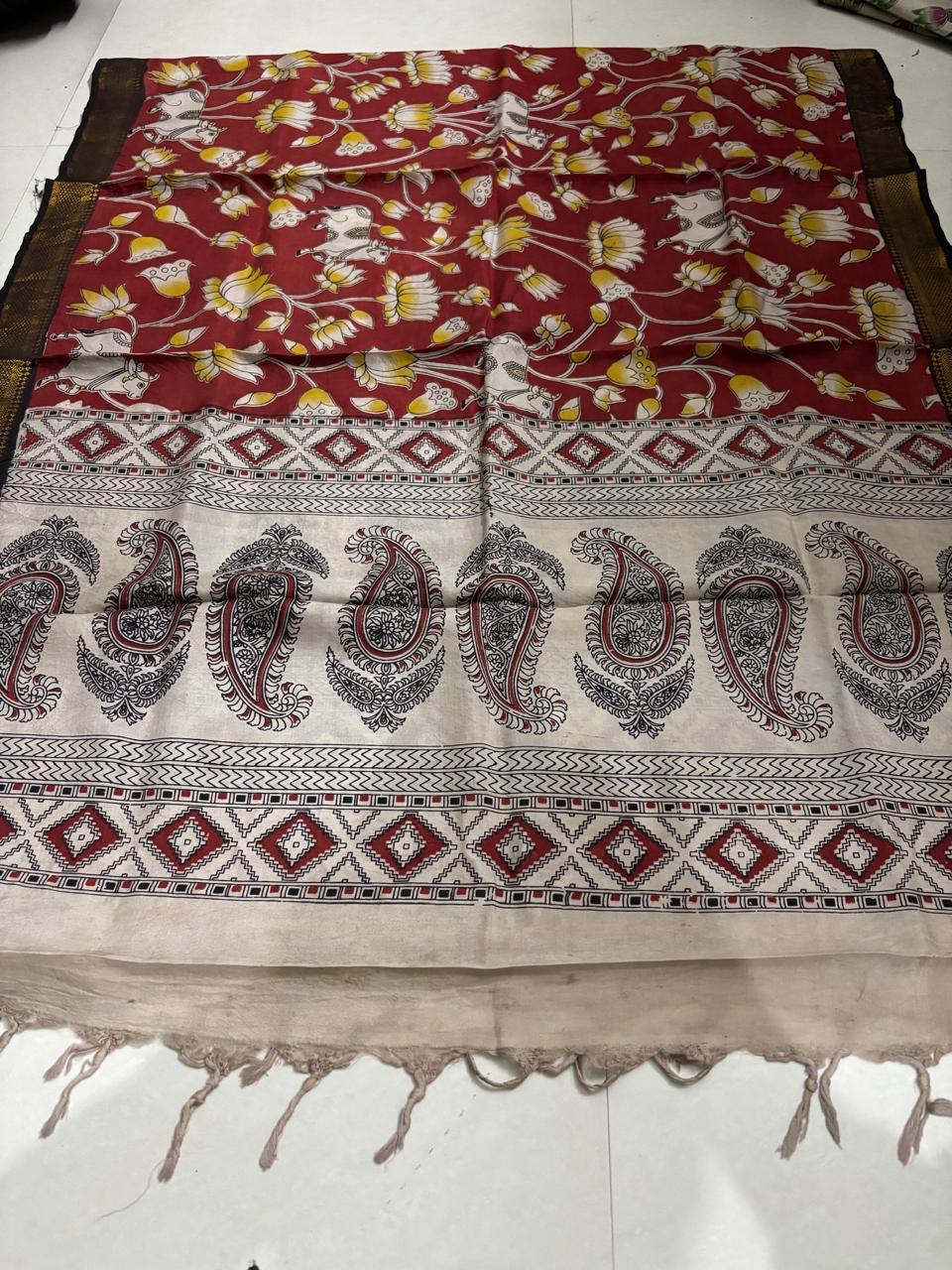 Kalamkari Dupatta | KAL1411