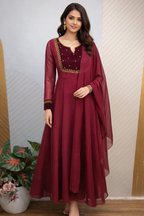 Georgette Handwork Kurti | GEKU2112