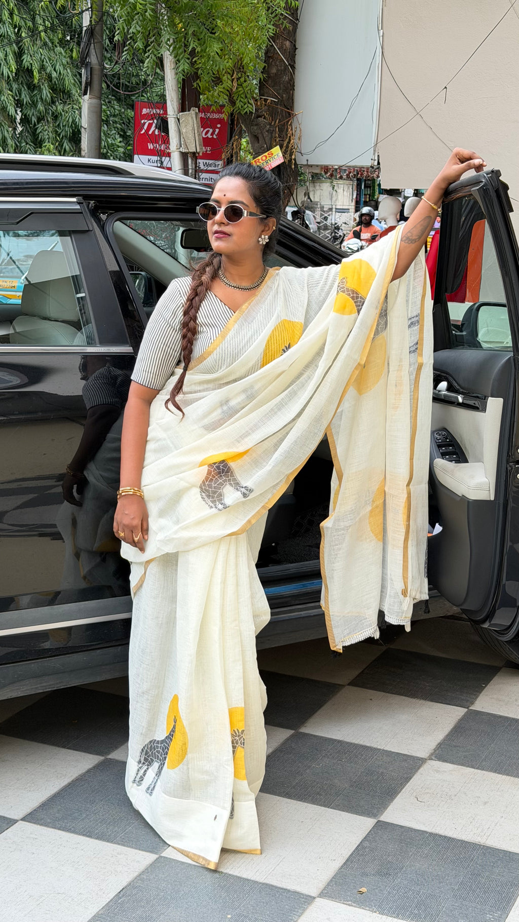 Linen saree | ABLI001