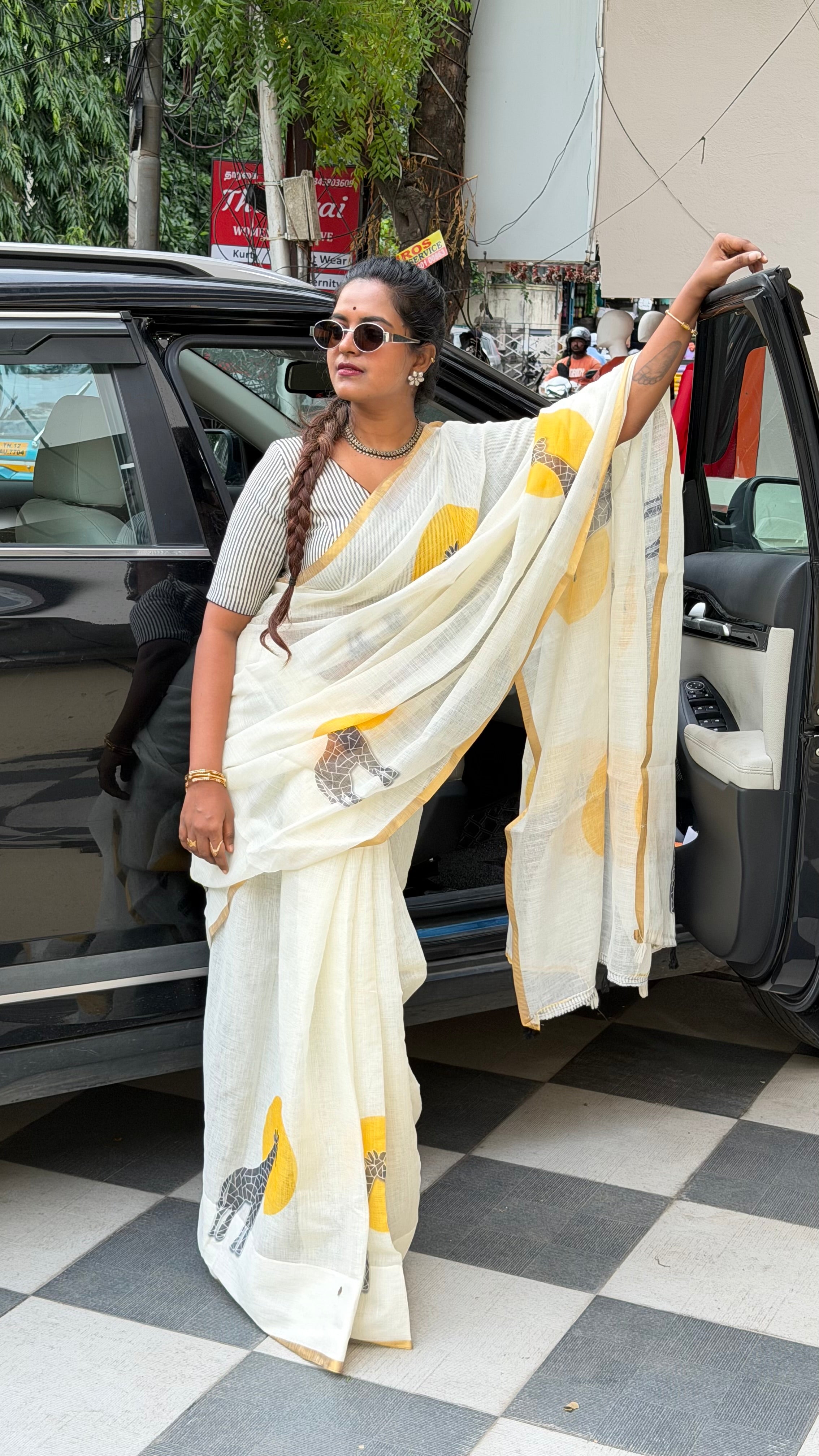 Linen saree | ABLI001