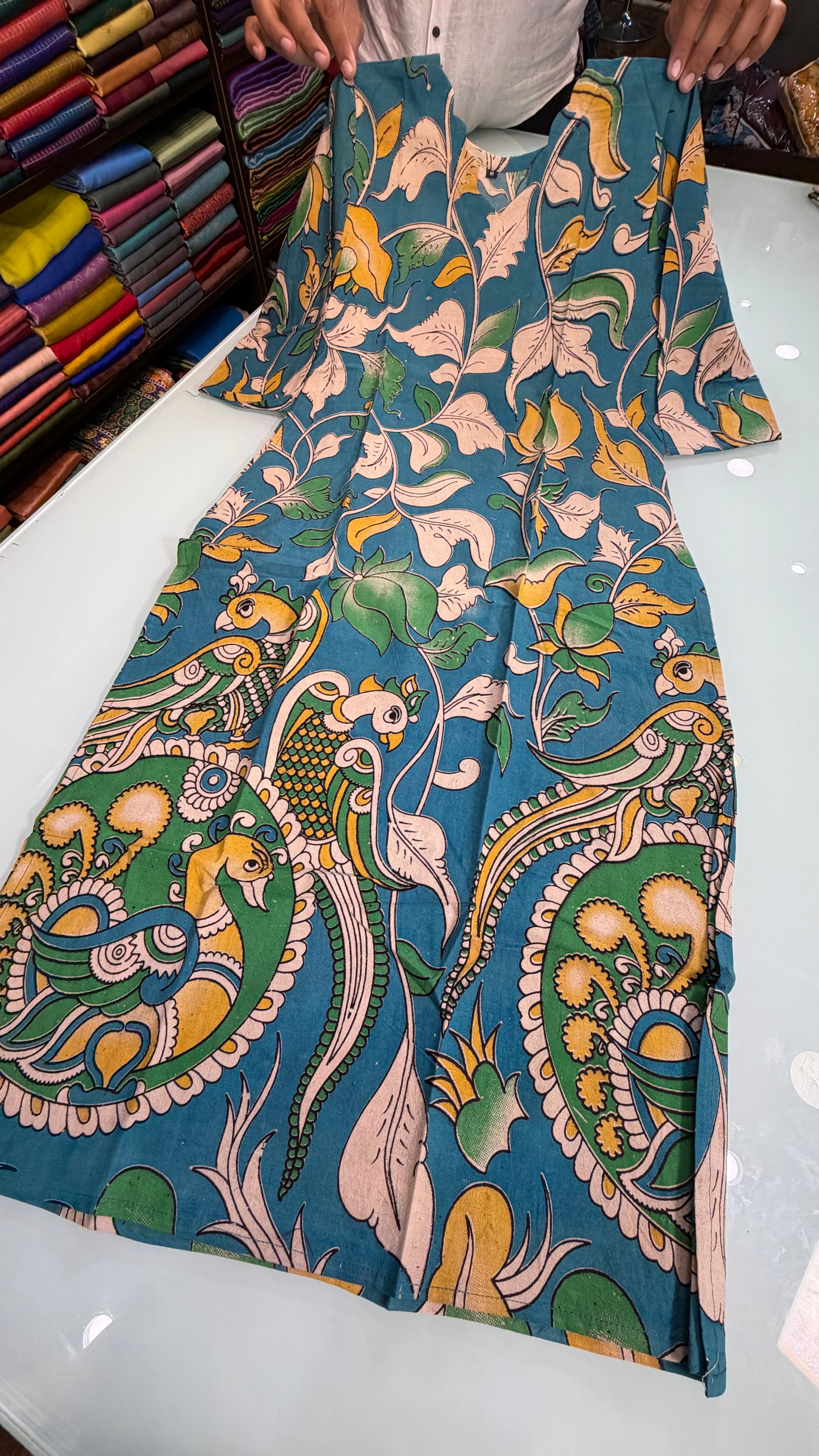 OFFKU0101 | KALAMKARI LONG KURTA