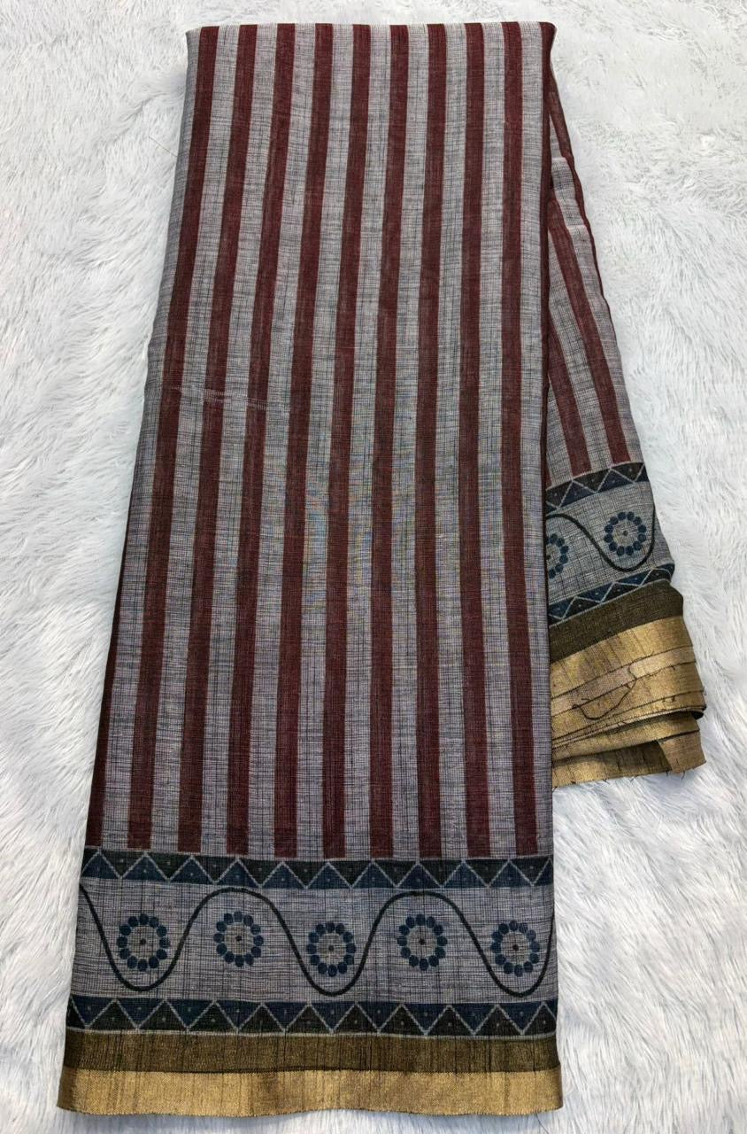 Linen saree | ABLI001
