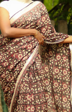 Organic Linen sarees | LICOSA2811