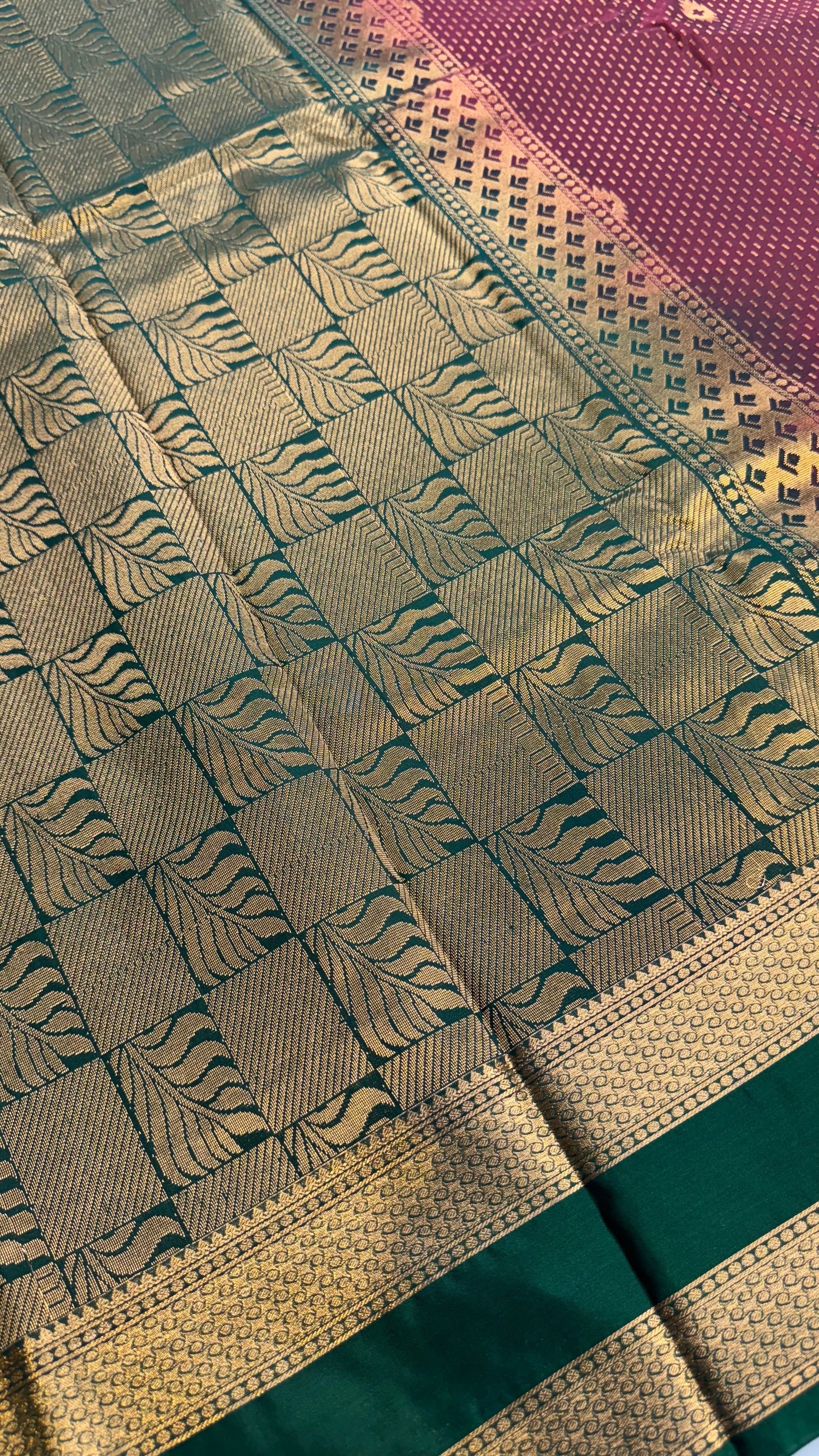Kanchi Soft silk Rettapetta Border saree | KASORE2011