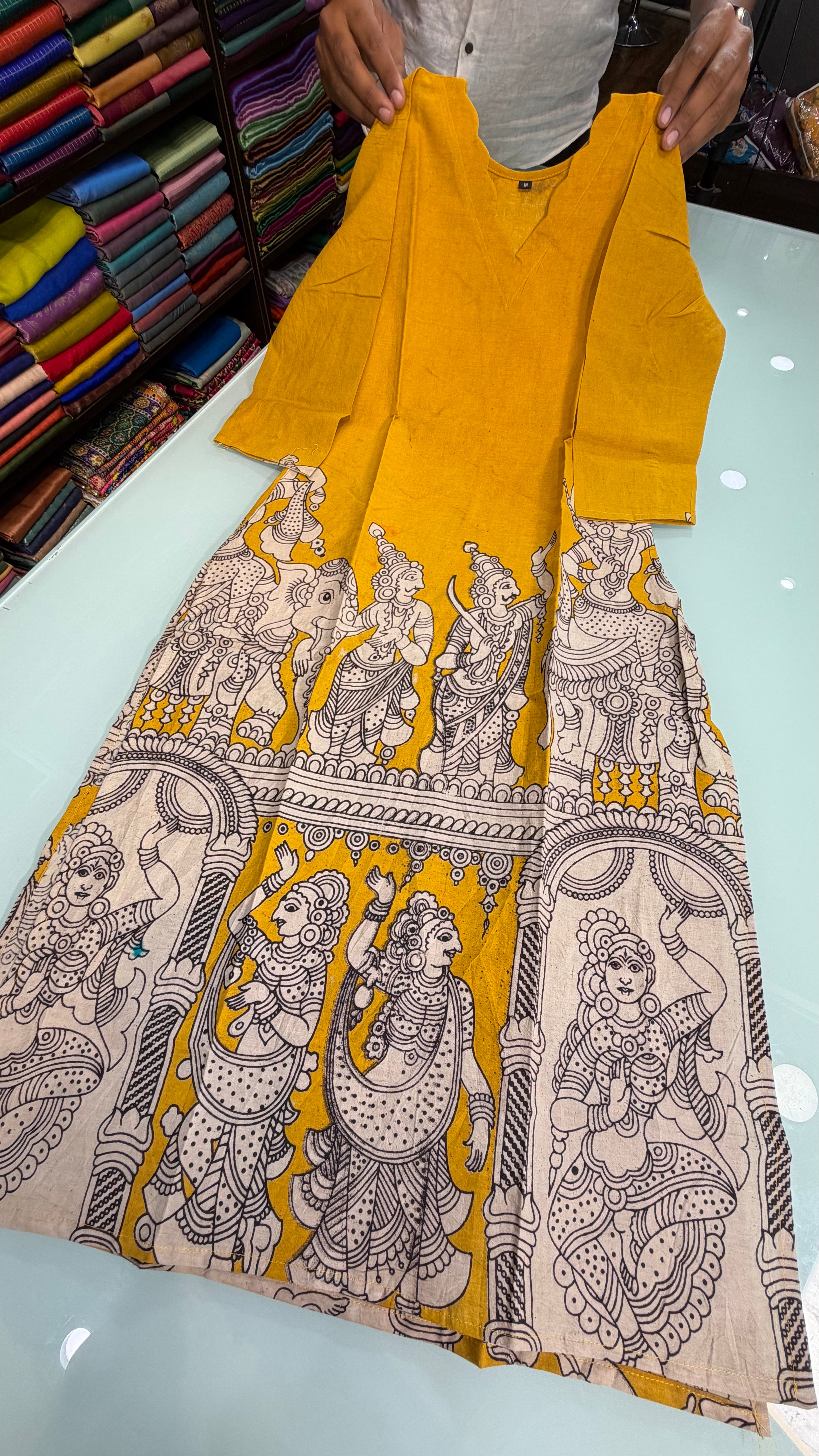 OFFKU0101 | KALAMKARI LONG KURTA