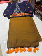 Saree & Blouse combo | COT0426COM