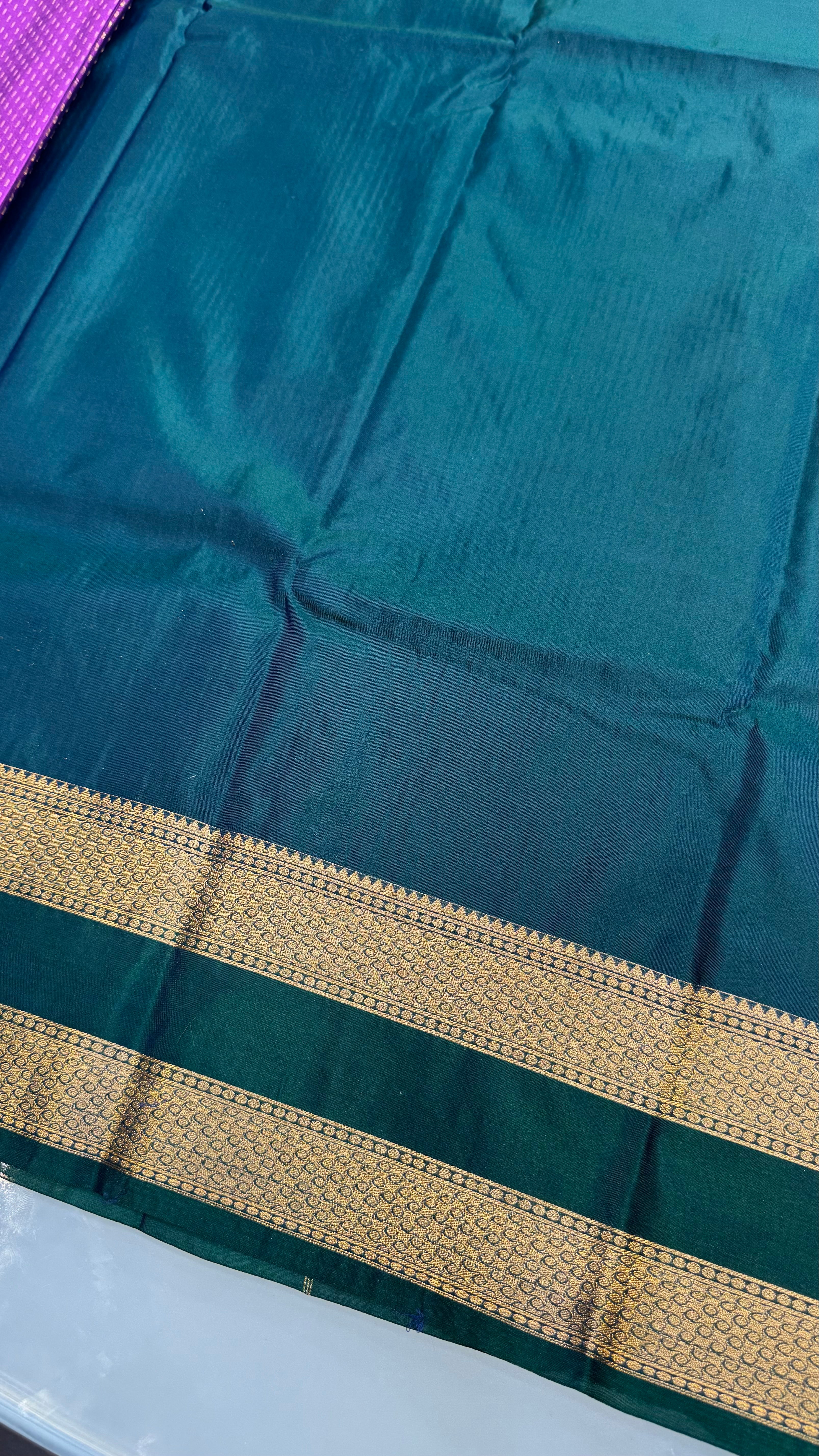 Kanchi Soft silk Rettapetta Border saree | KASORE2011