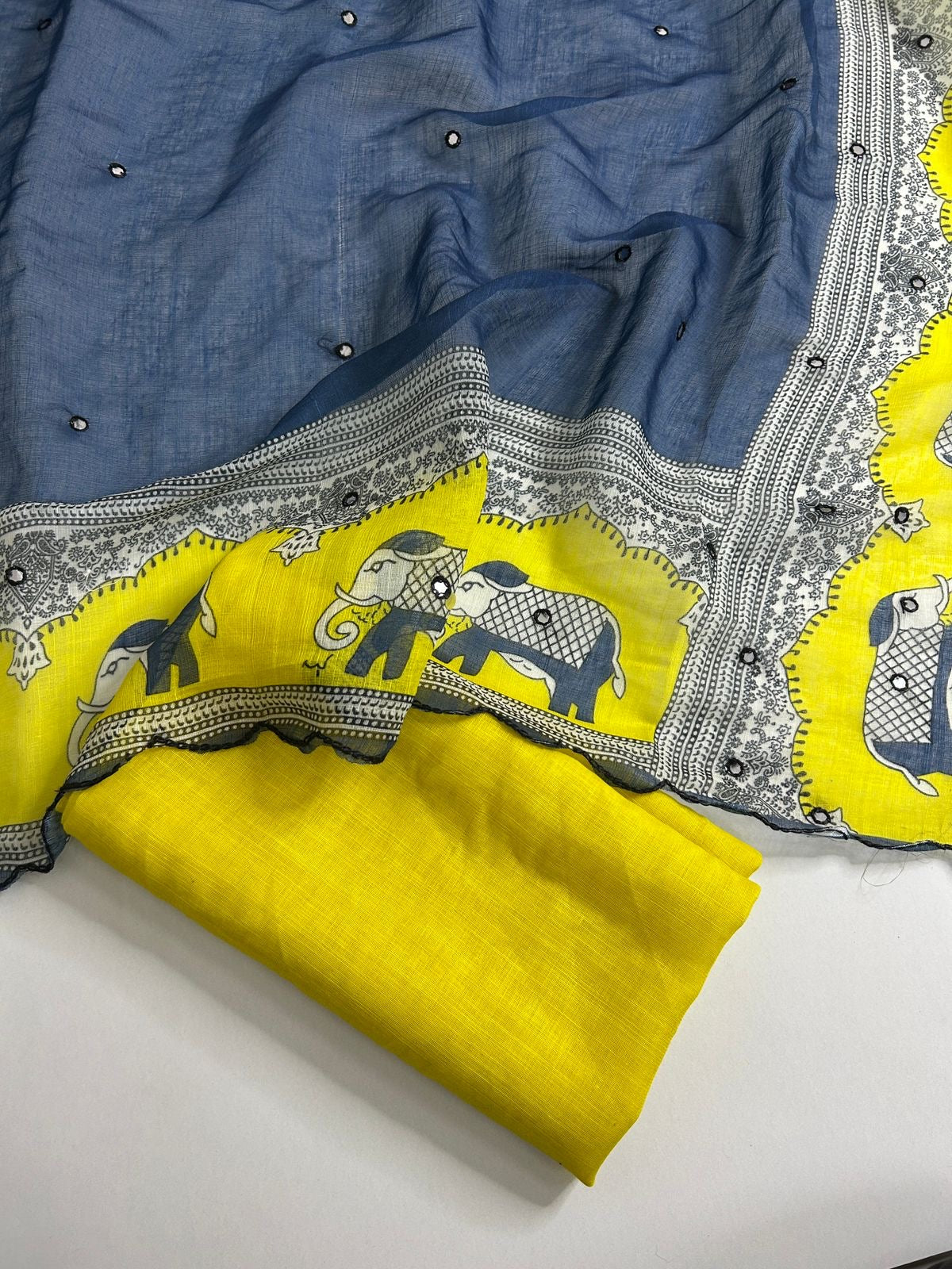 Linen saree | ABLI001