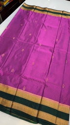 Kanchi Soft silk Rettapetta Border saree | KASORE2011