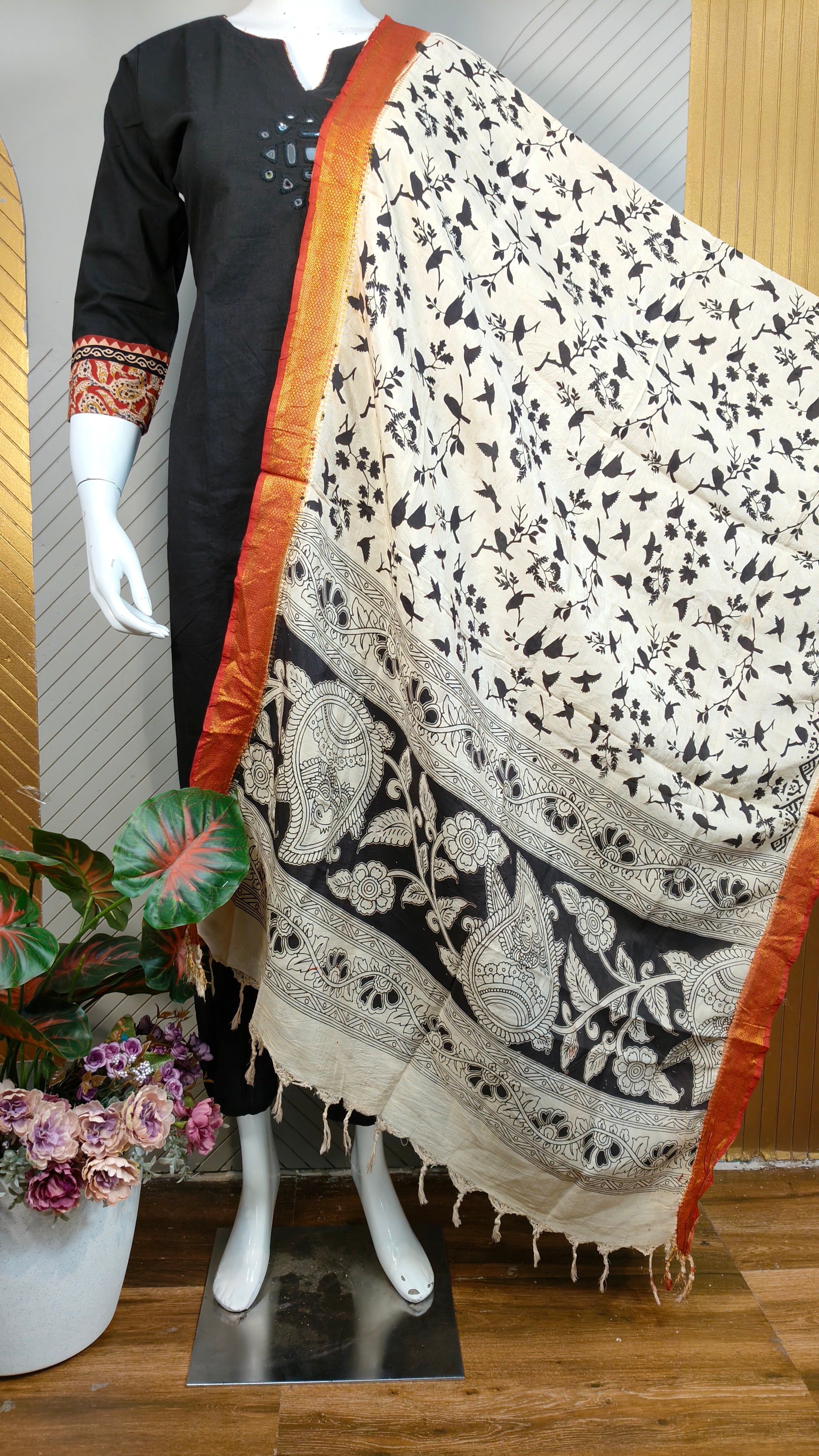 Kalamkari Dupatta | KAL1411