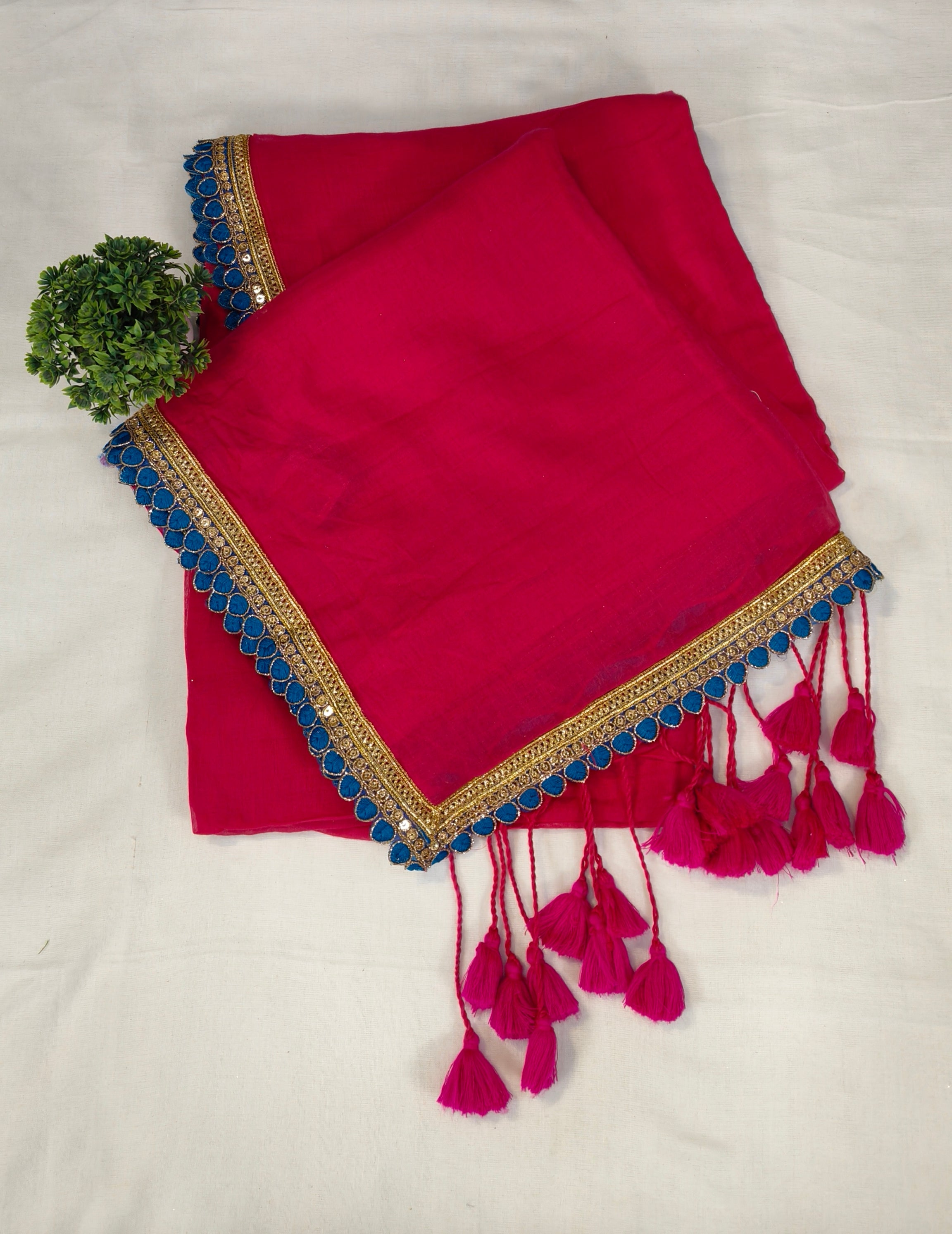 Mul cotton with lace work saree | MULSA2311