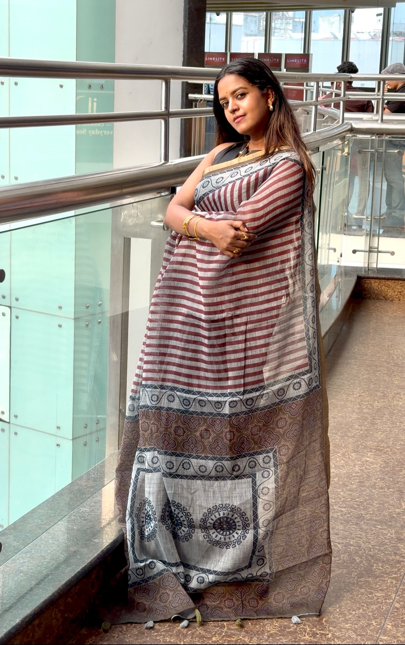Linen saree | ABLI001
