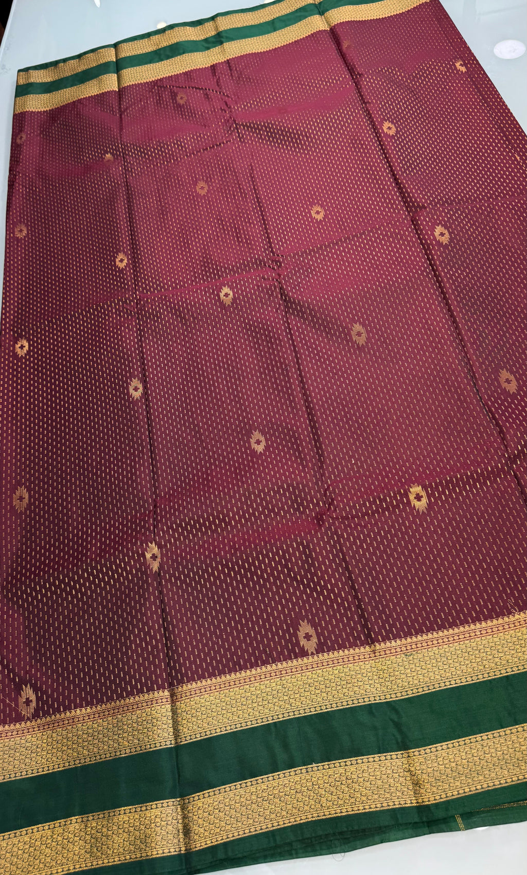 Kanchi Soft silk Rettapetta Border saree | KASORE2011