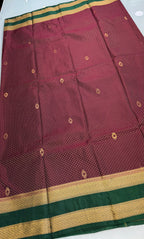 Kanchi Soft silk Rettapetta Border saree | KASORE2011