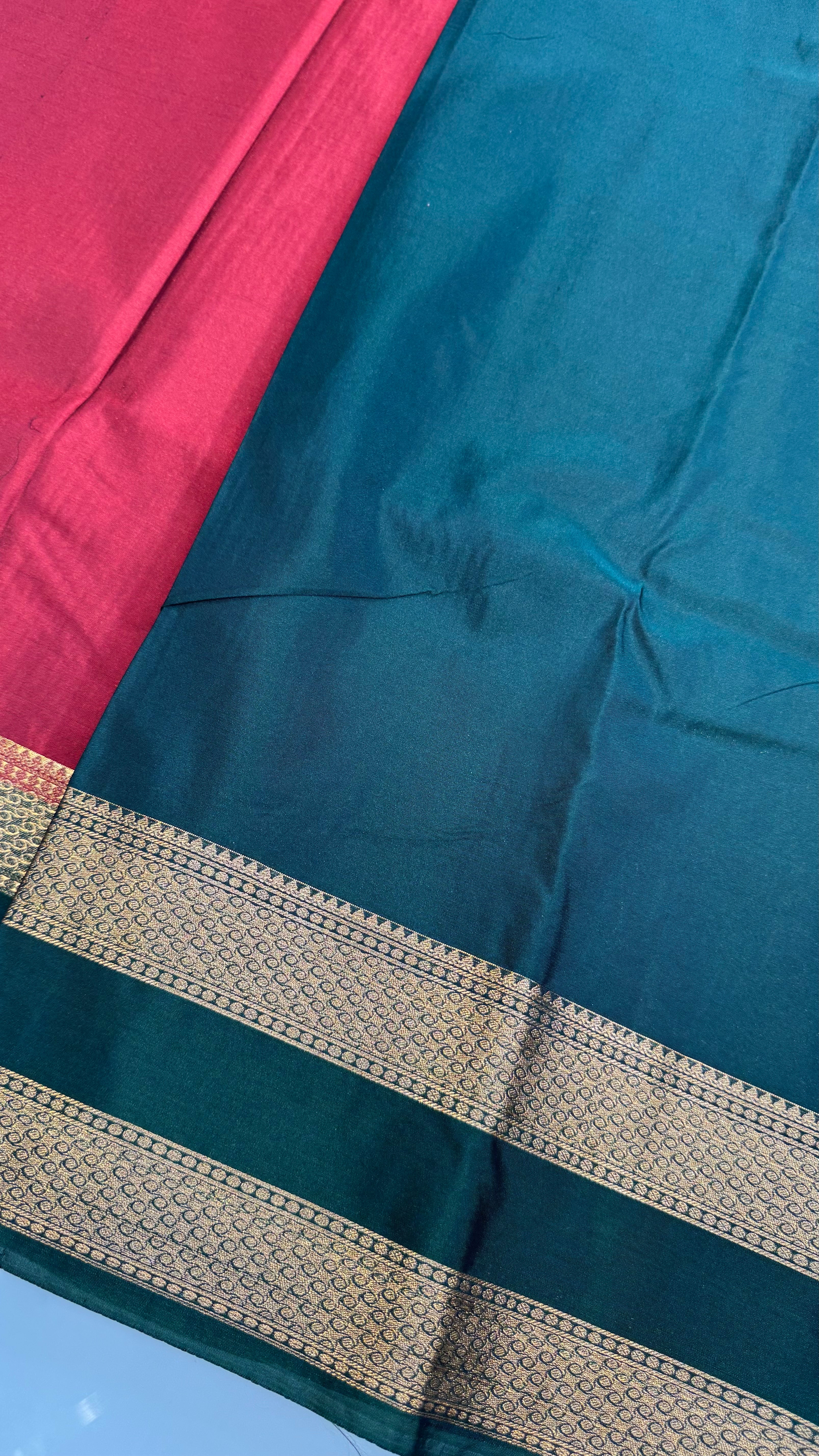 Kanchi Soft silk Rettapetta Border saree | KASORE2011