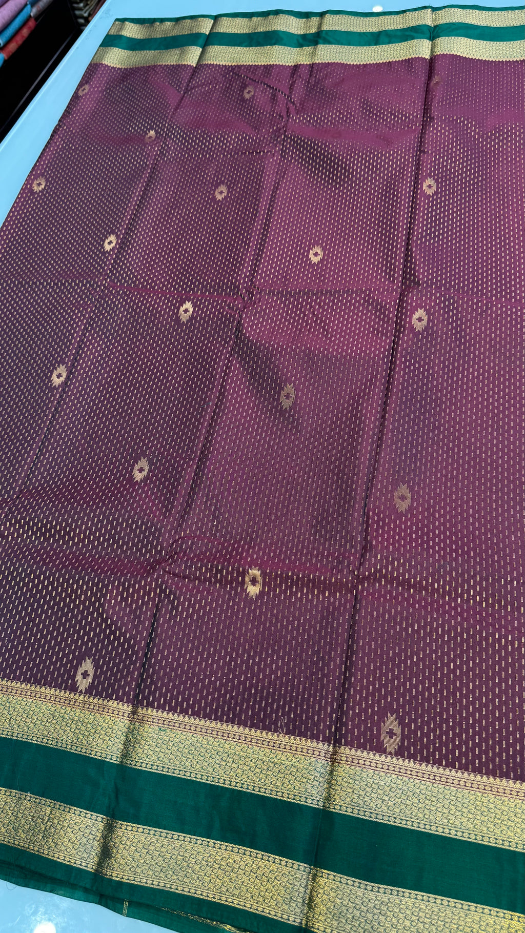 Kanchi Soft silk Rettapetta Border saree | KASORE2011