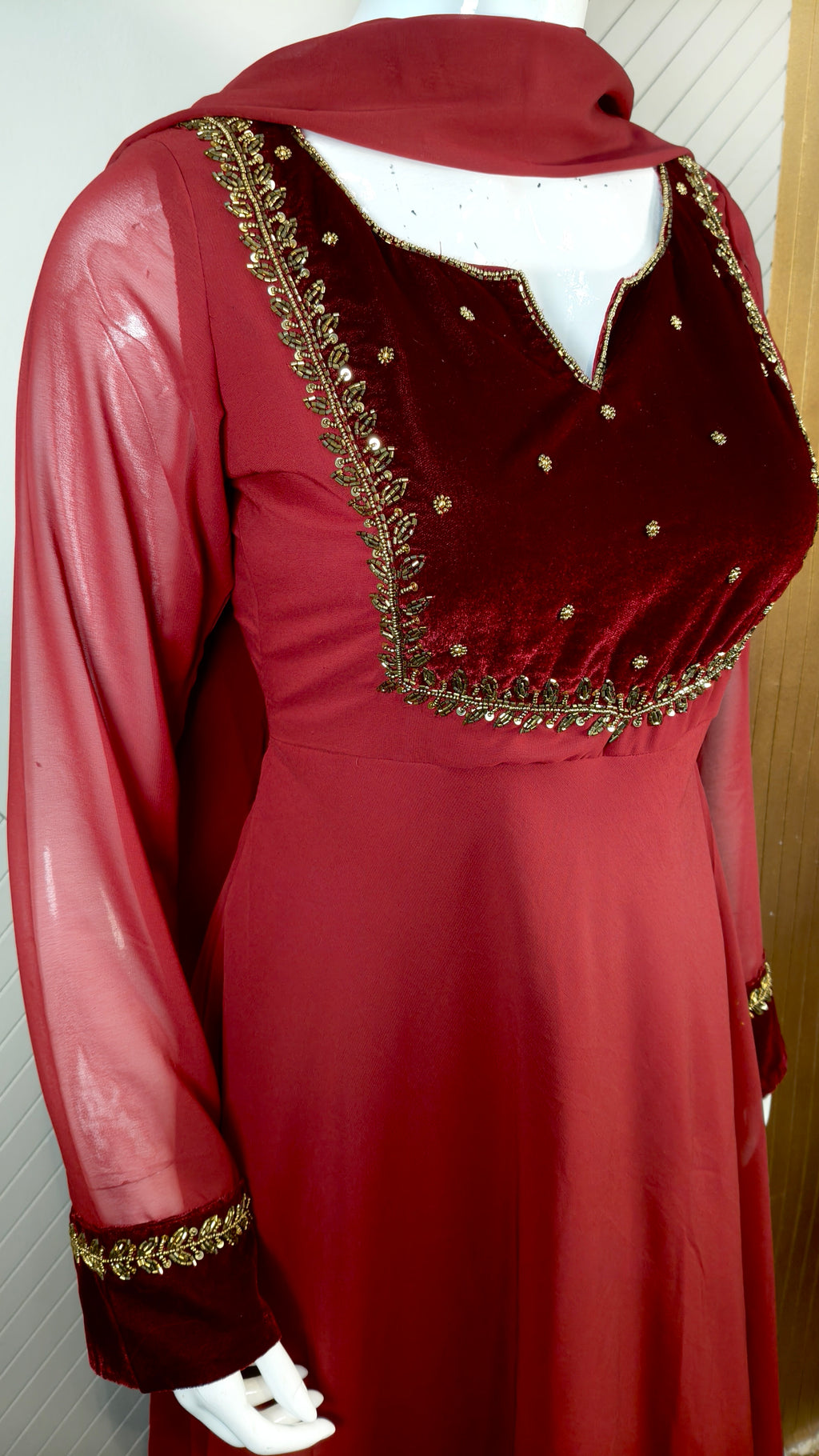 Georgette Handwork Kurti | GEKU2112