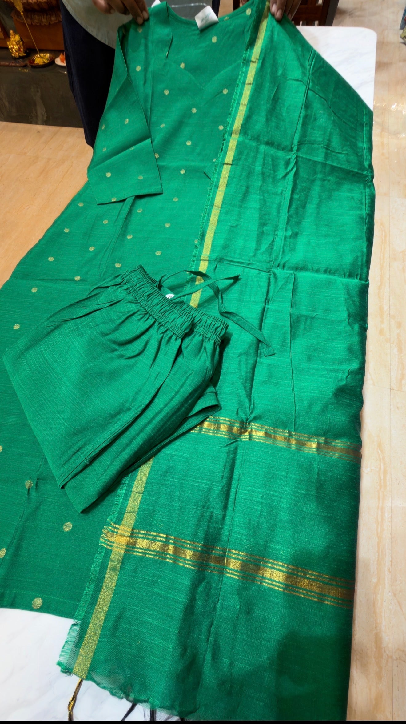 RAWSKU0426|Raw Silk Kurti Set