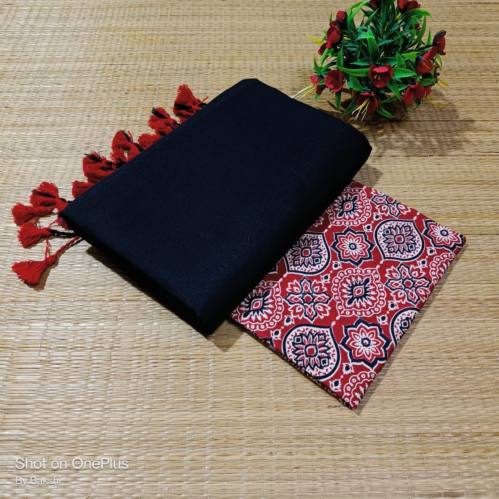 Khadi cotton and blouse combo | KADBL1511