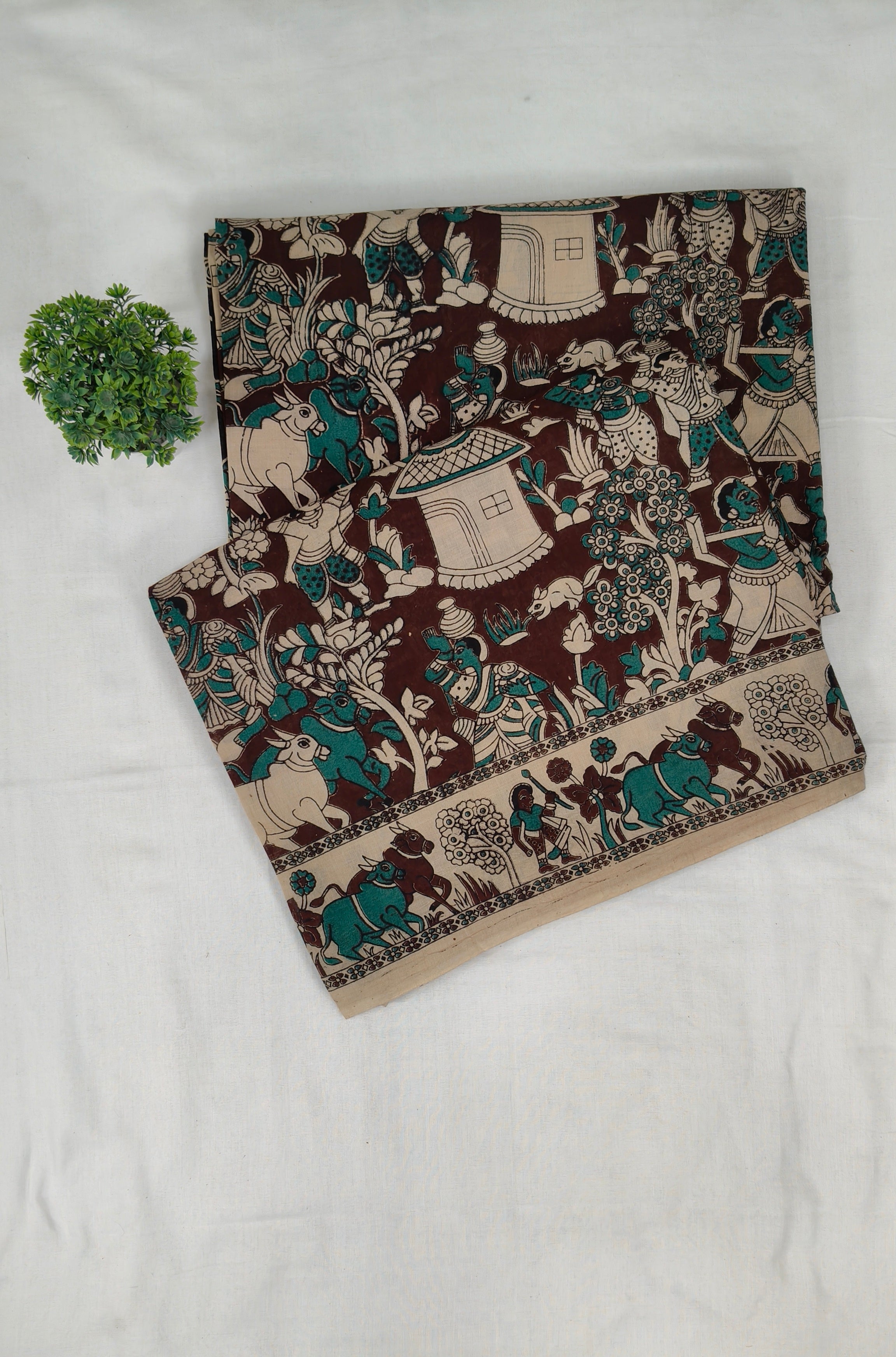 Kalamkari cotton saree | KALCOSA2811