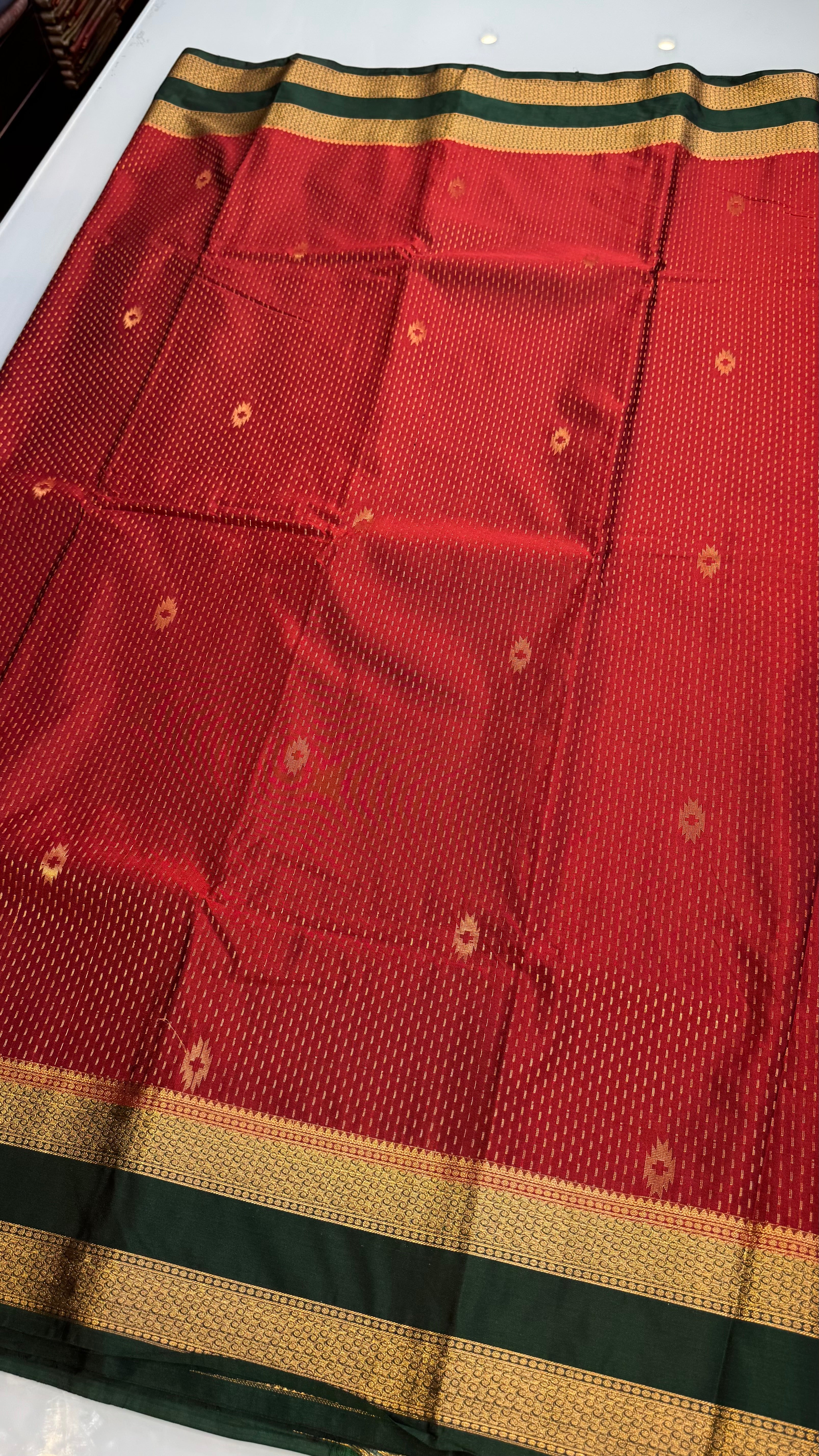 Kanchi Soft silk Rettapetta Border saree | KASORE2011