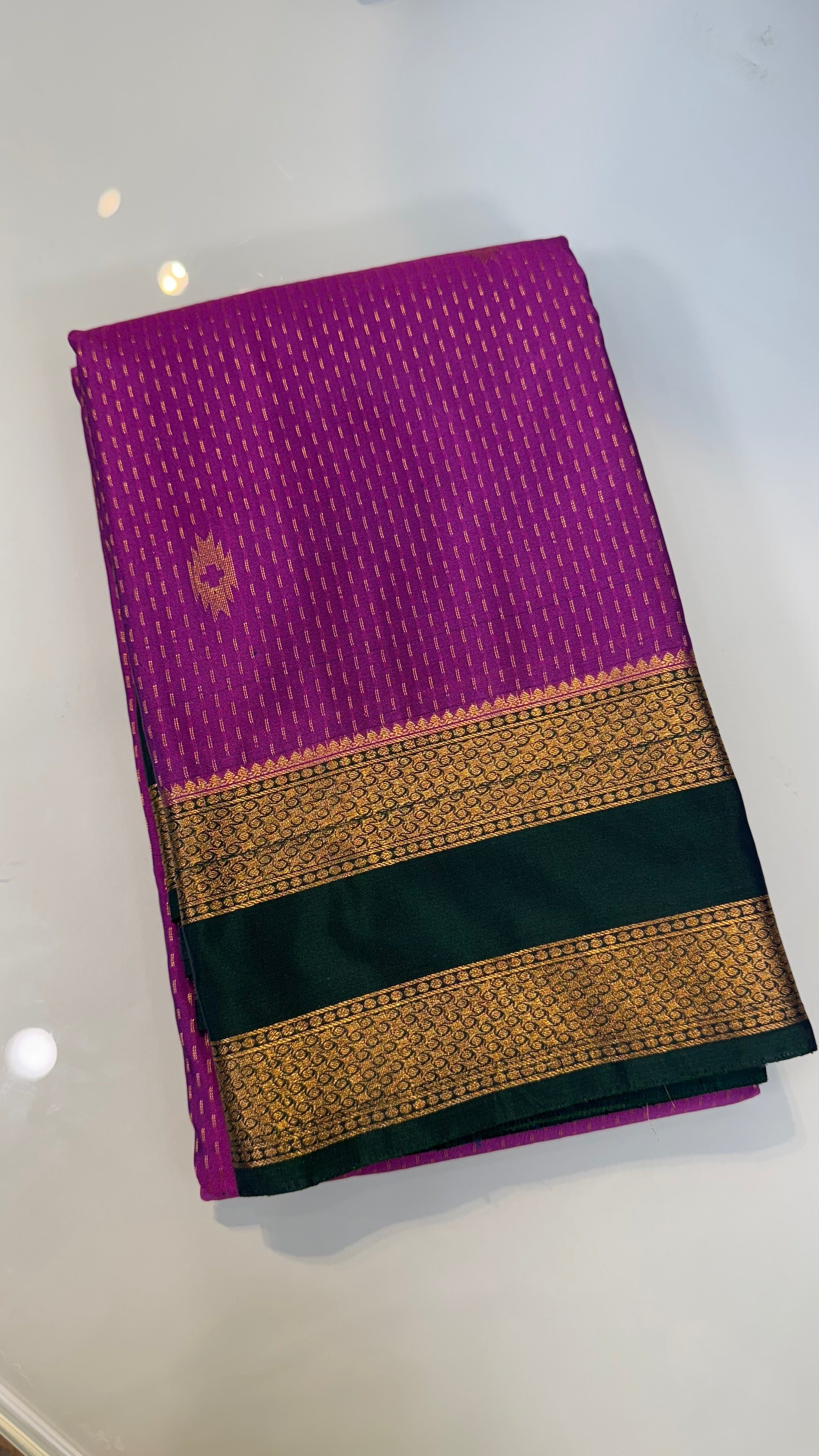 Kanchi Soft silk Rettapetta Border saree | KASORE2011