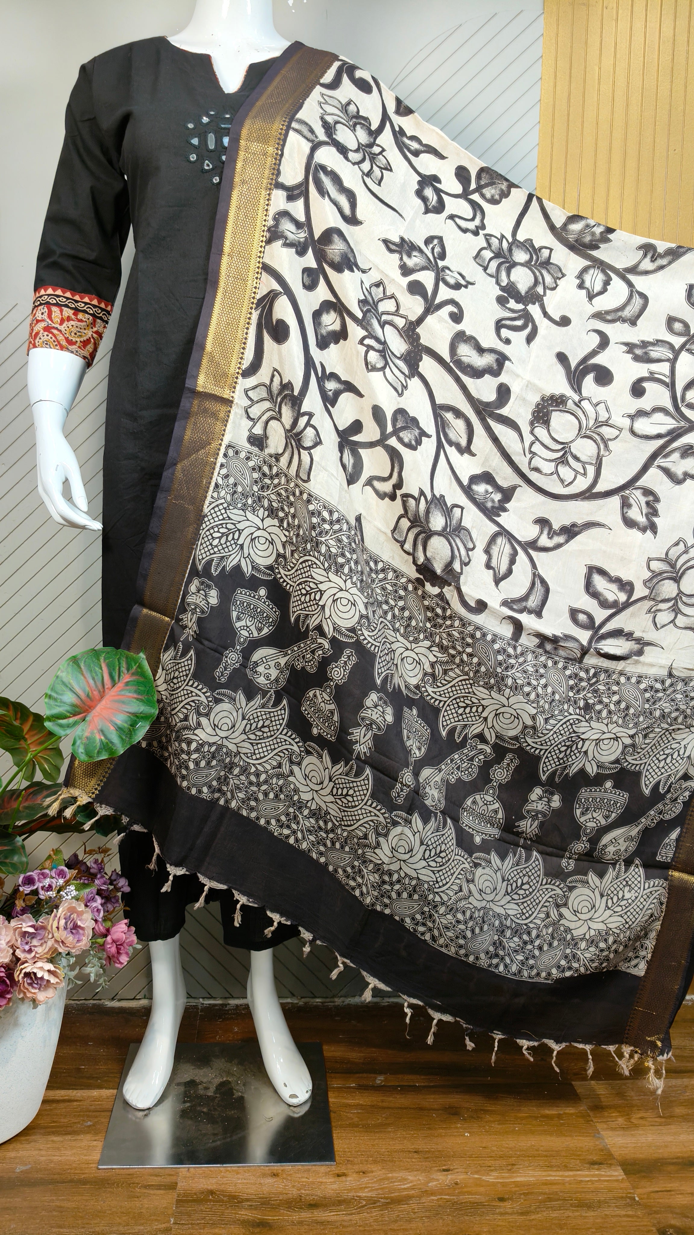 Kalamkari Dupatta | KAL1411