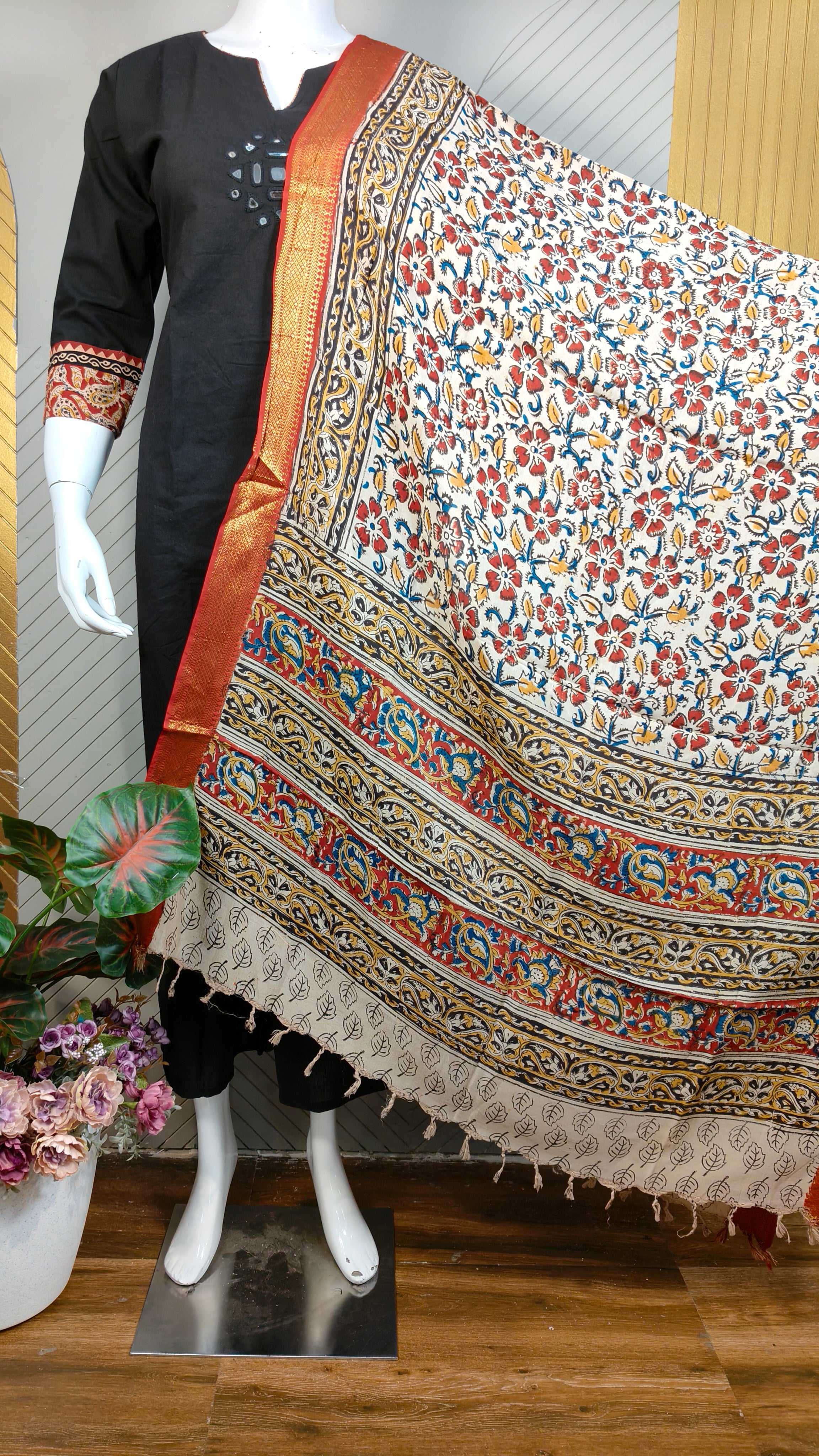 Kalamkari Dupatta | KAL1411
