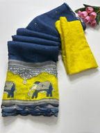Linen saree | ABLI001