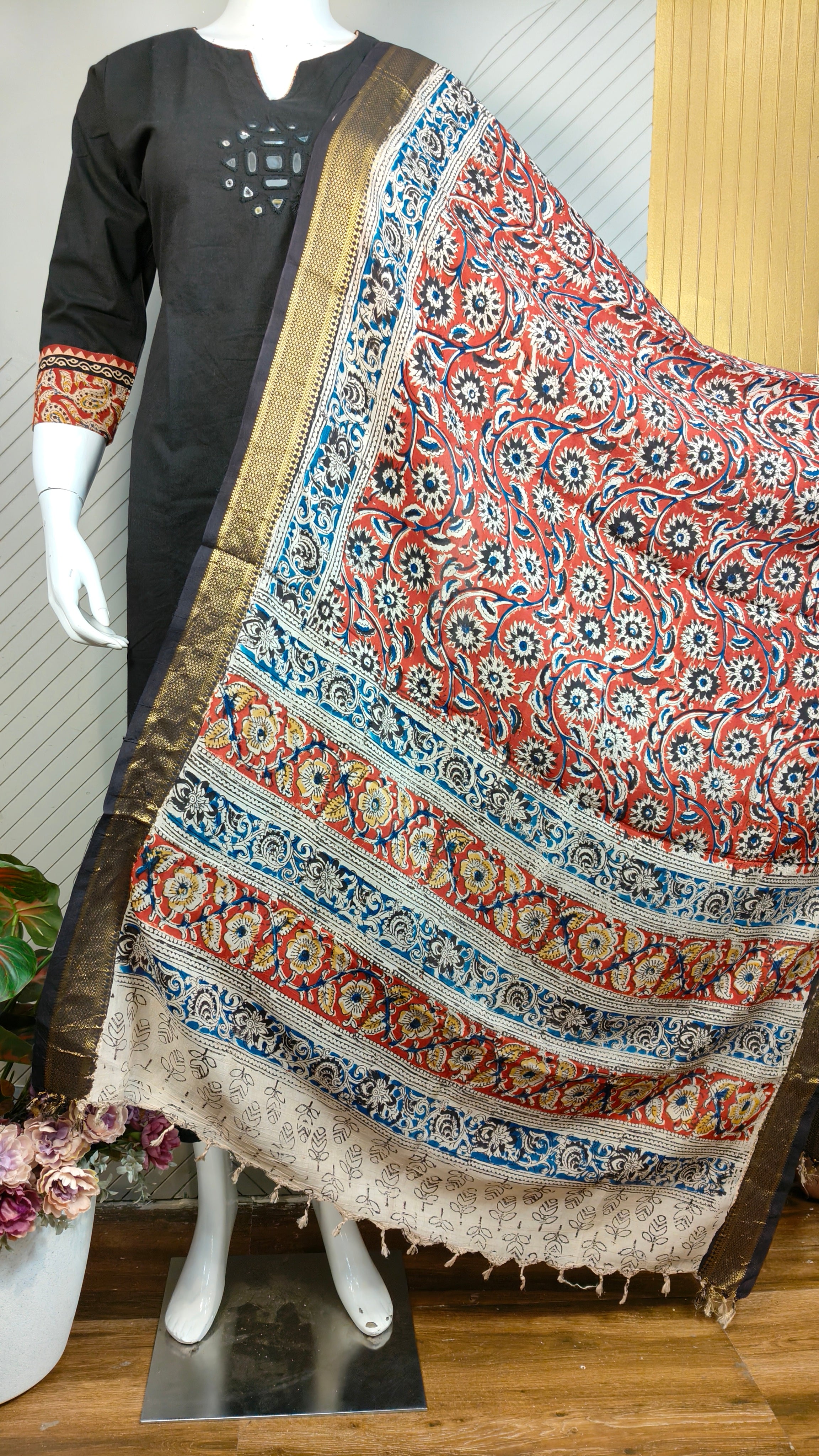 Kalamkari Dupatta | KAL1411