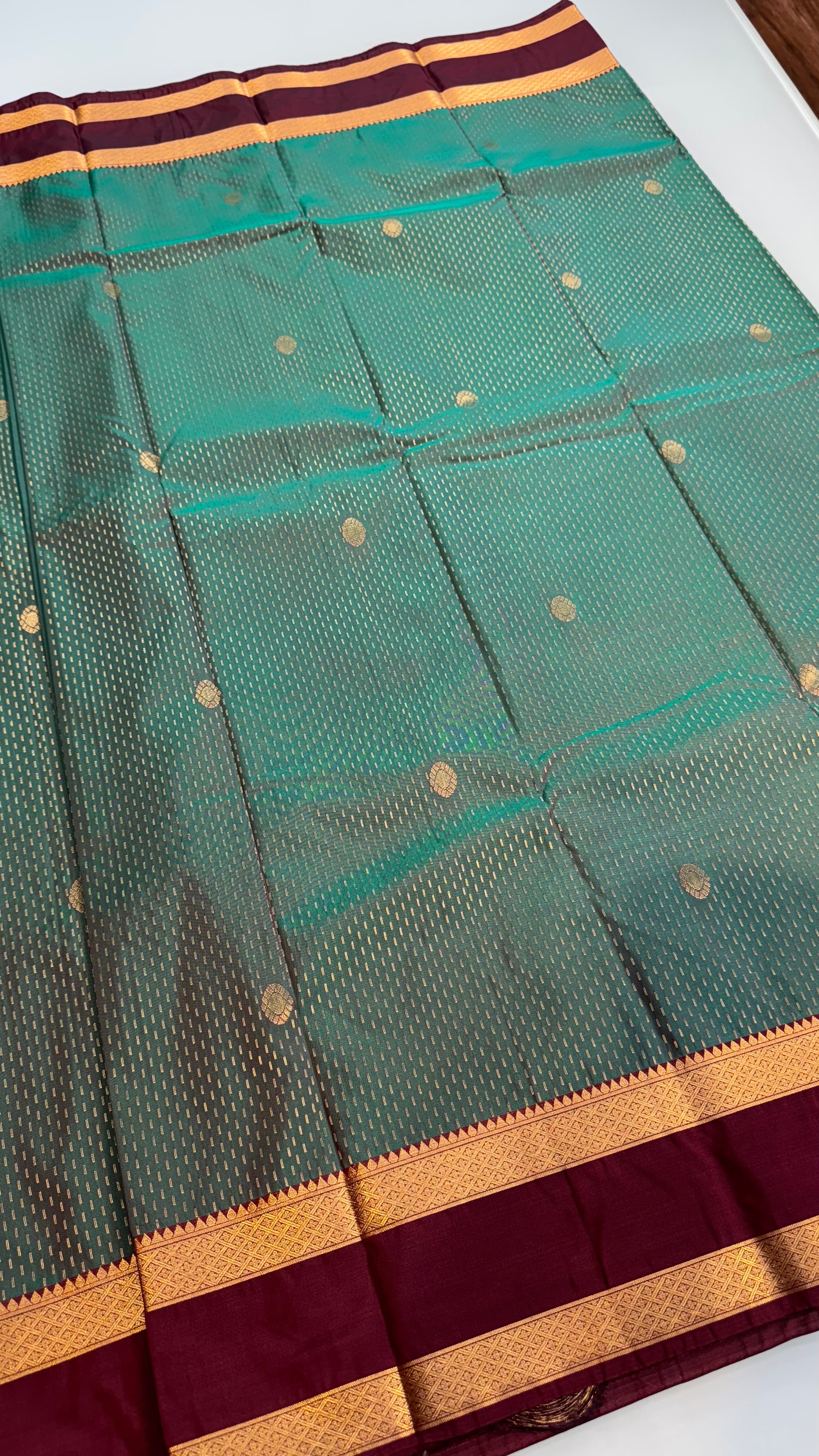 Kanchi Soft silk Rettapetta Border saree | KASORE2011