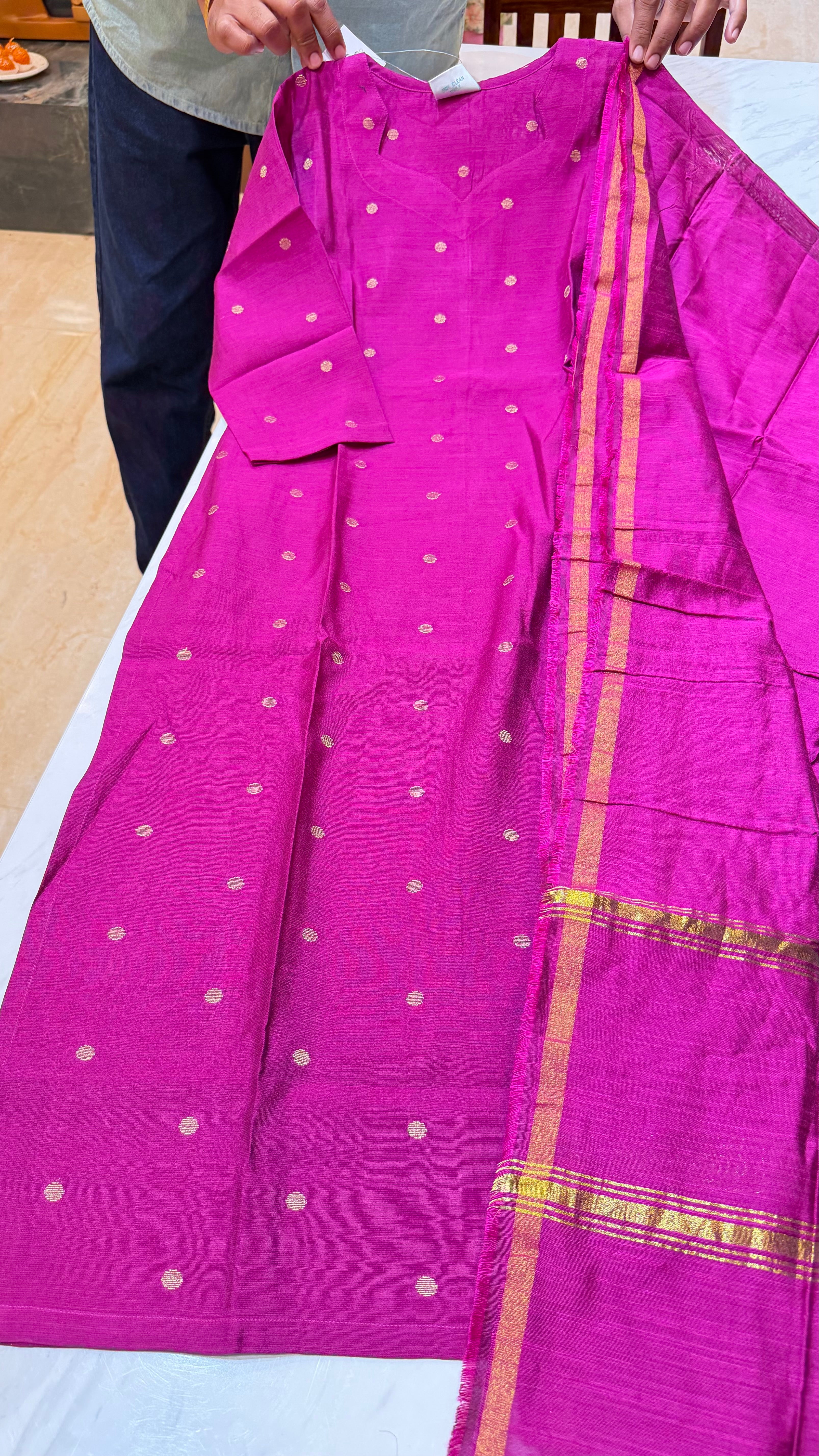 RAWSKU0426|Raw Silk Kurti Set