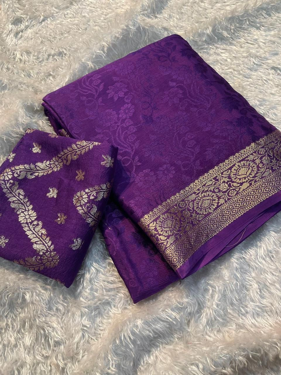 ABVI001 | Viscose Banarasi saree