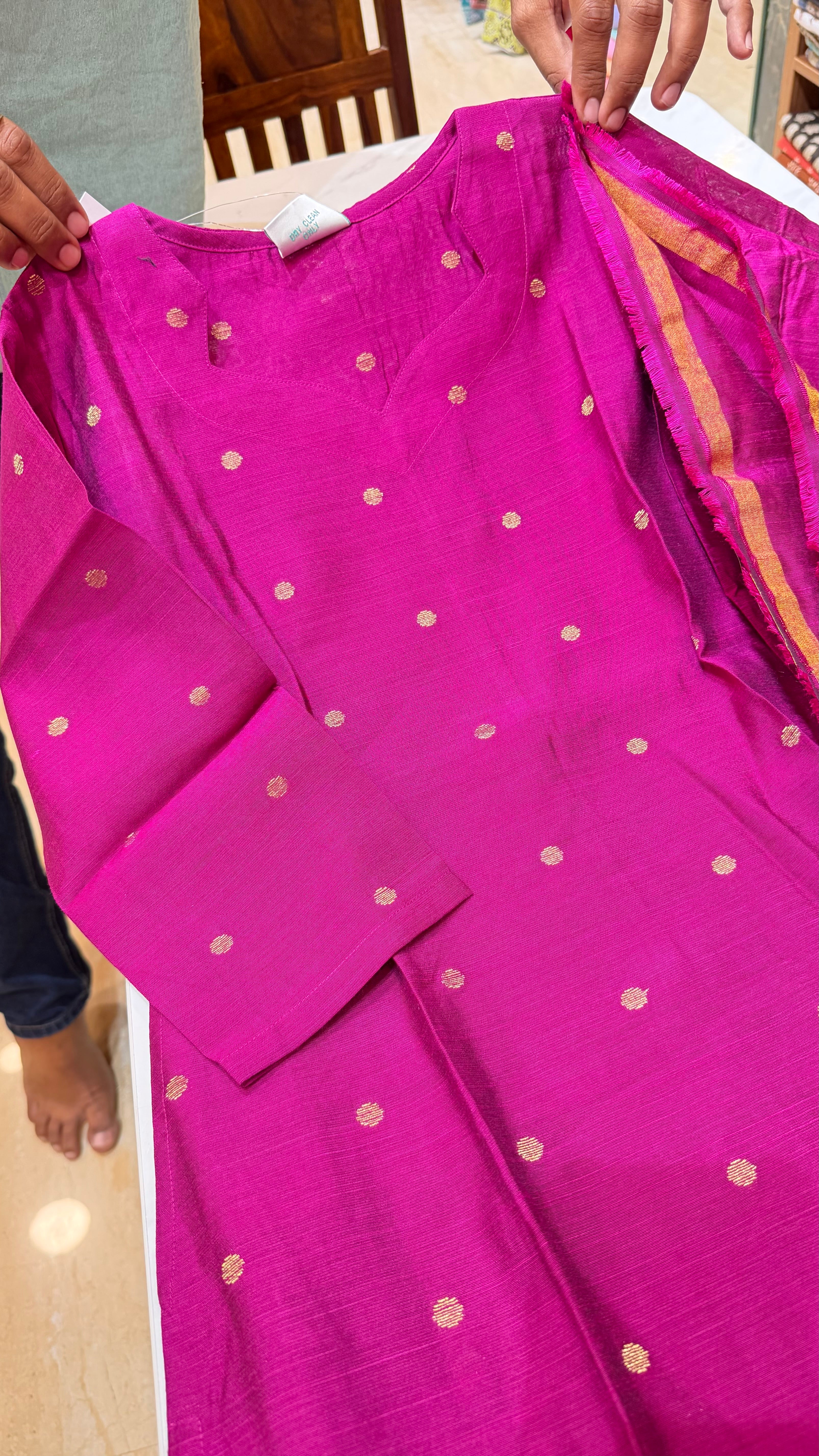 RAWSKU0426|Raw Silk Kurti Set