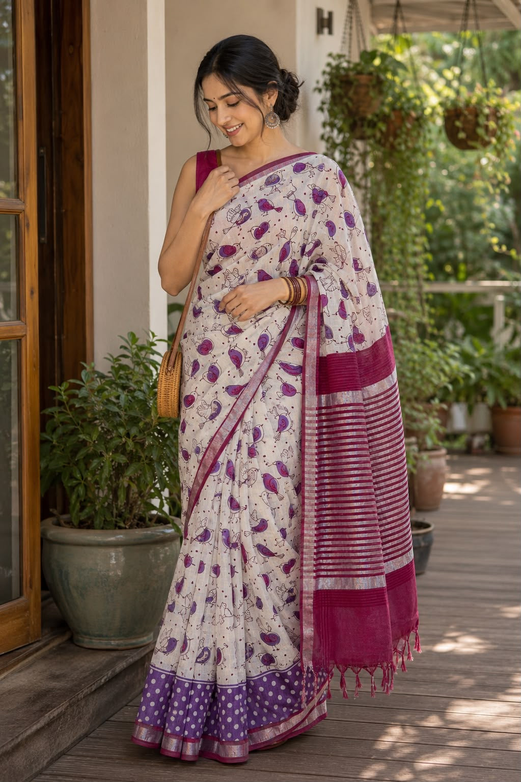 Linen saree  | LISA08