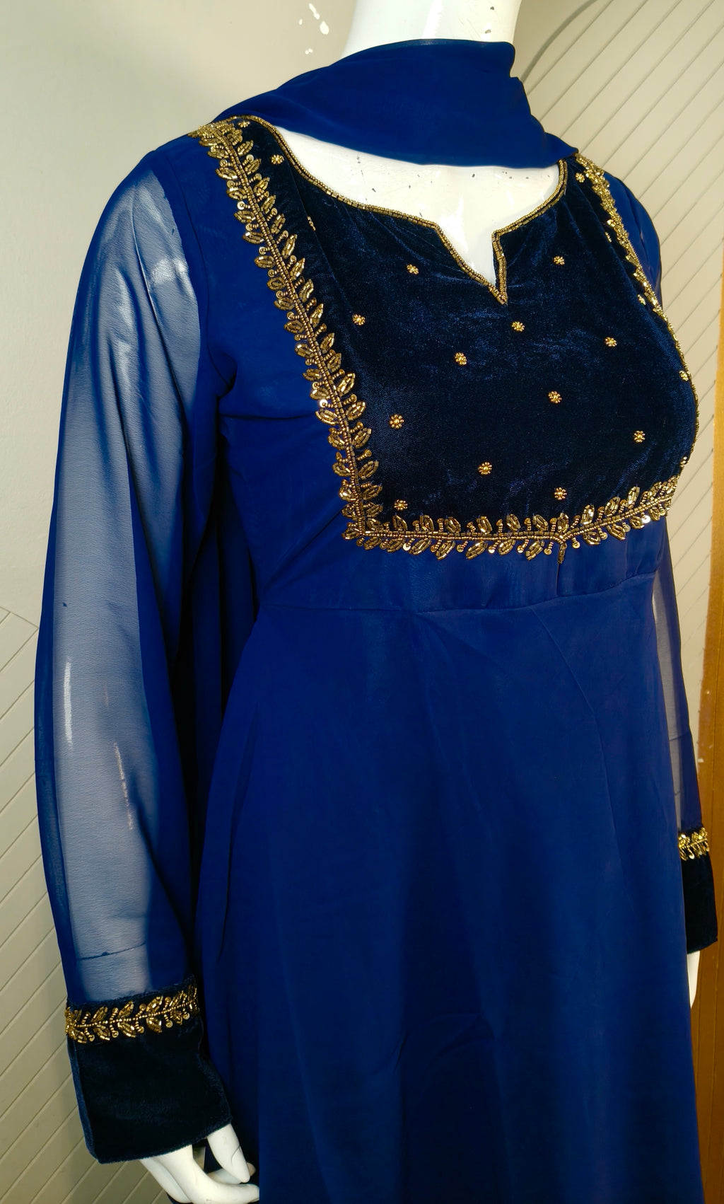 Georgette Handwork Kurti | GEKU2112