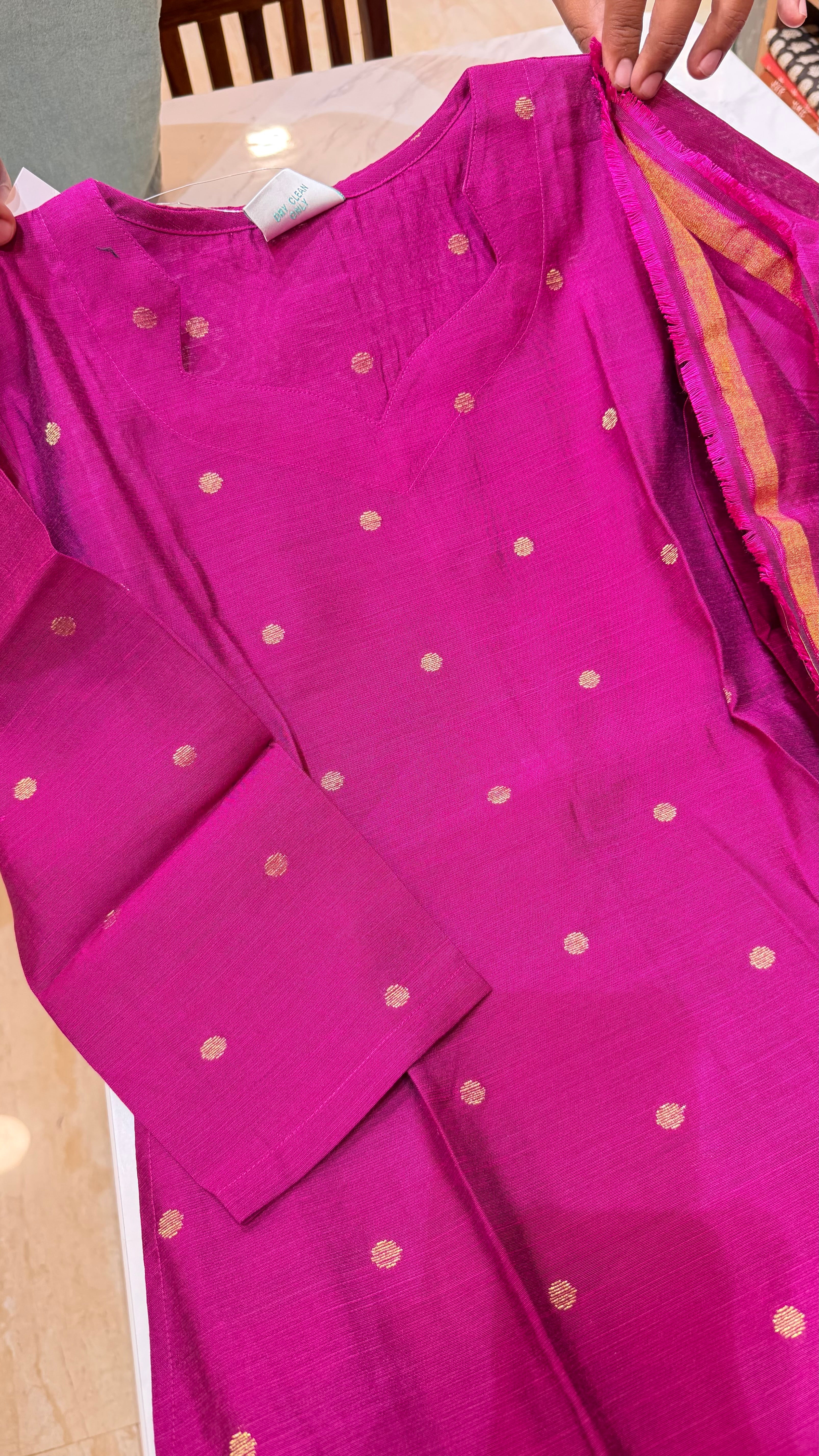 RAWSKU0426|Raw Silk Kurti Set