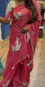 Linen saree | ABLI001