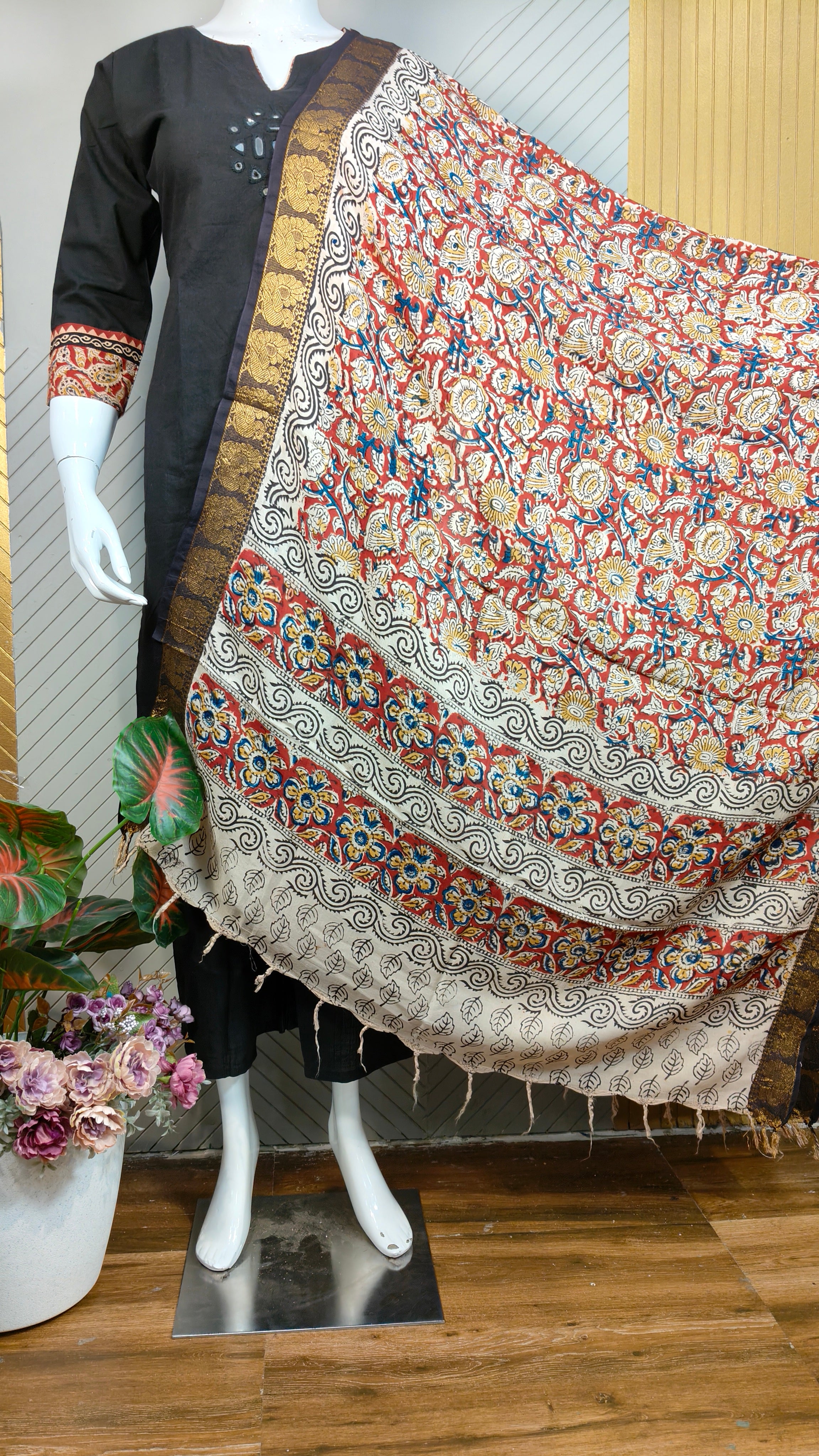 Kalamkari Dupatta | KAL1411
