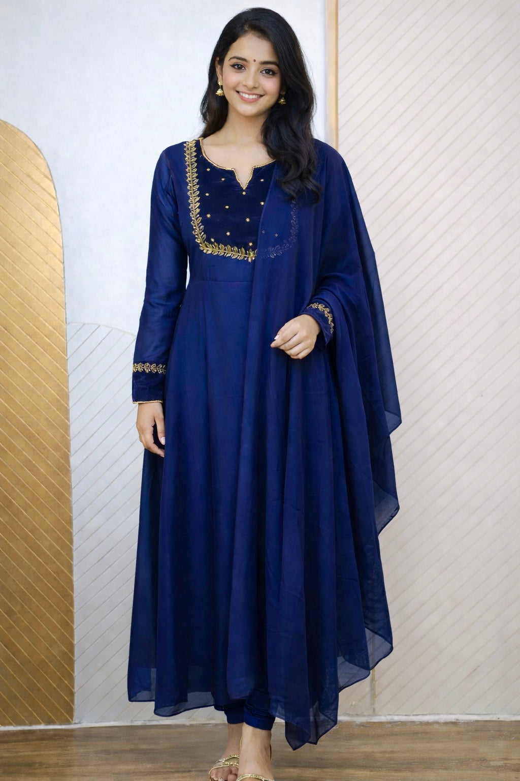 Georgette Handwork Kurti | GEKU2112