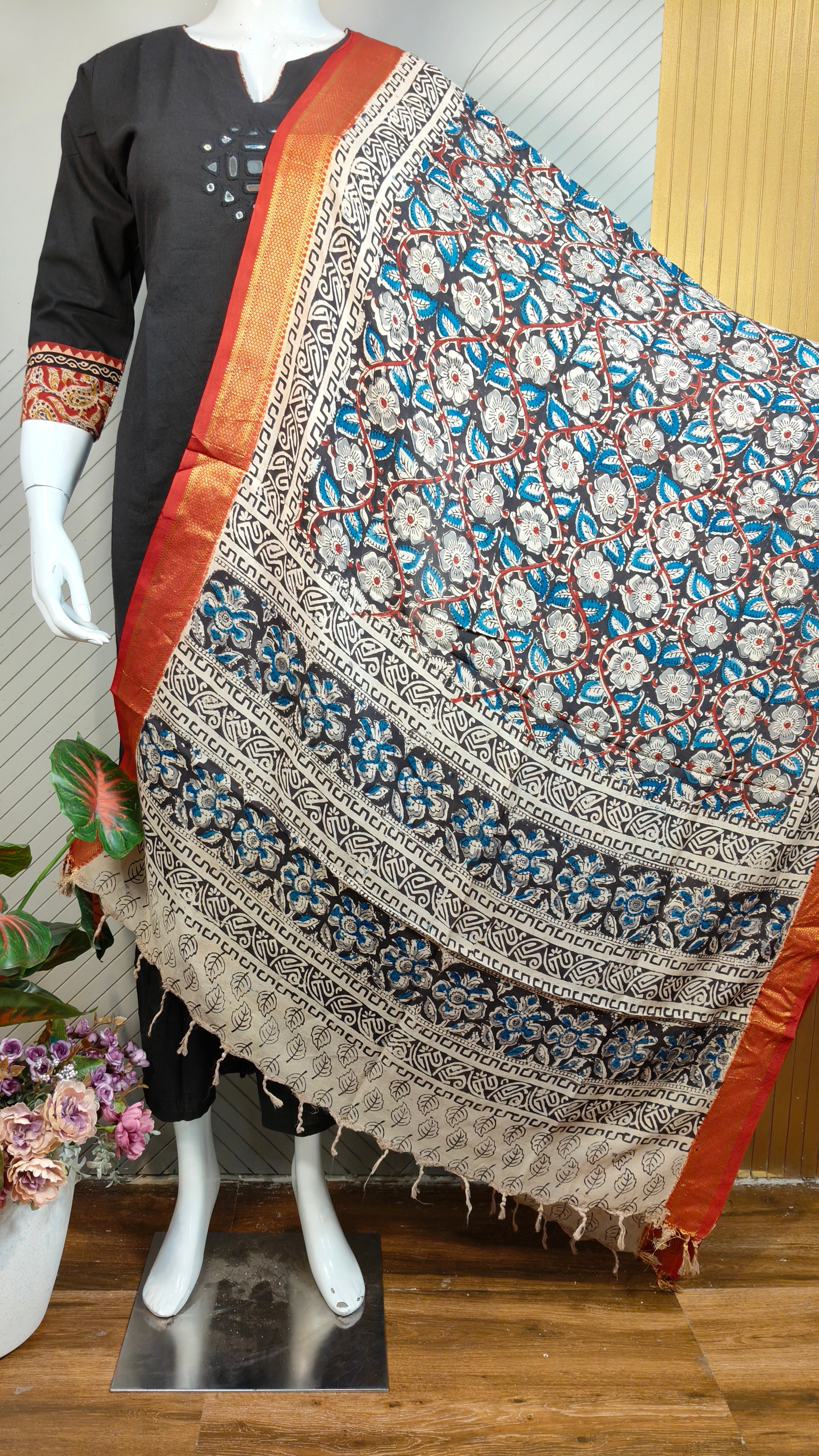 Kalamkari Dupatta | KAL1411