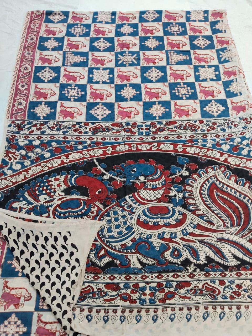 Pen Kalamkari saree | KALSISA0912