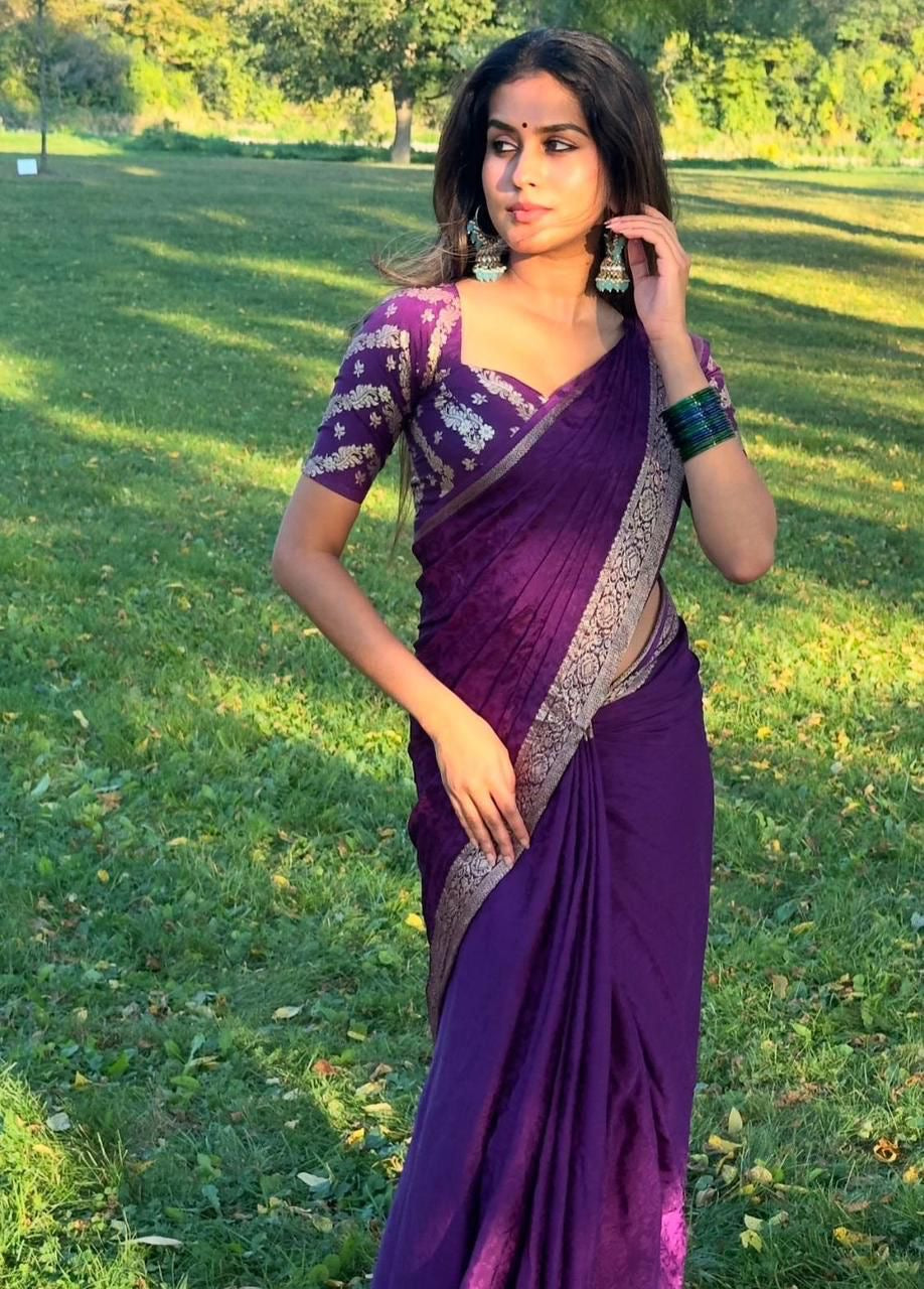 ABVI001 | Viscose Banarasi saree